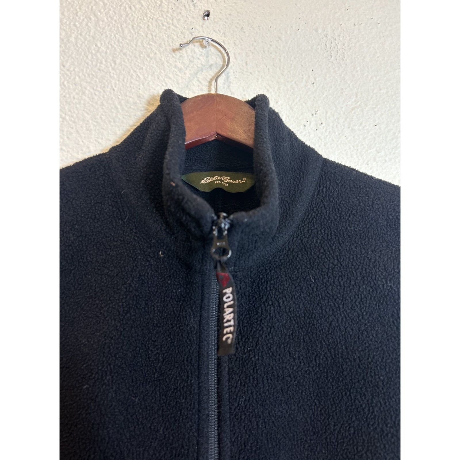 Eddie Bauer Eddie Bauer Vest Womens Medium Full Zip Black Polartec Fleece Size M / US 6-8 / IT 42-44 - 3 Thumbnail