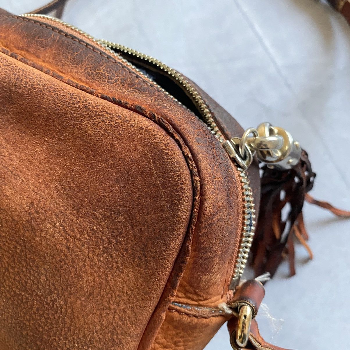 Gucci ❗️Trashed❗️Gucci Soho Disco Bag GG Faded Distressed Vintage Size ONE SIZE - 8 Thumbnail