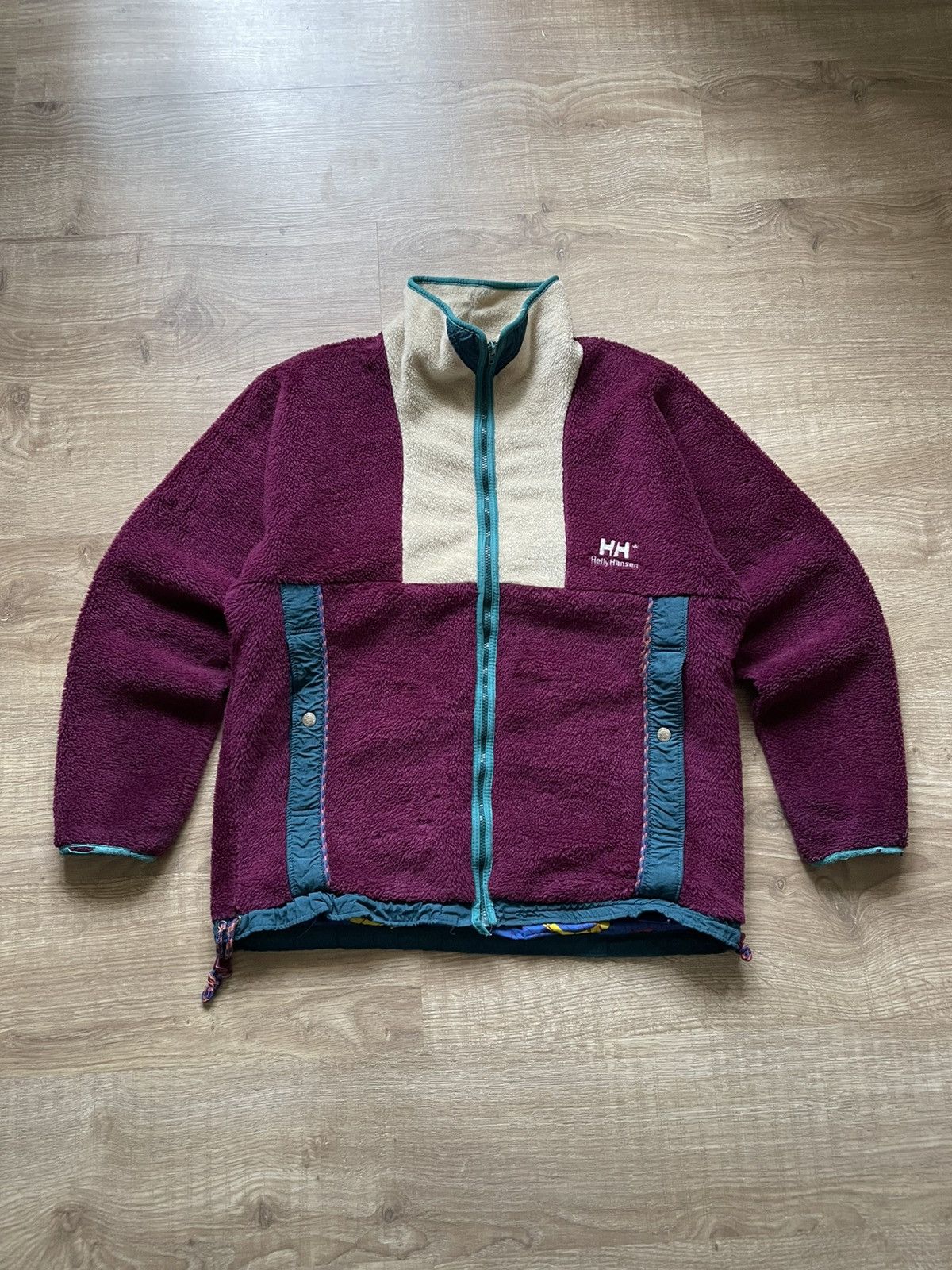 Vintage 90's Helly Hansen Fleece Sherpa Zip Jacket