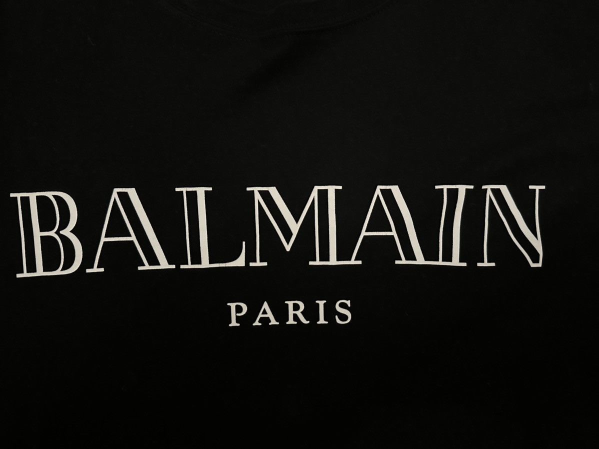 Balmain × Designer Balmain Paris Logo tee Size US XL / EU 56 / 4 - 3 Thumbnail