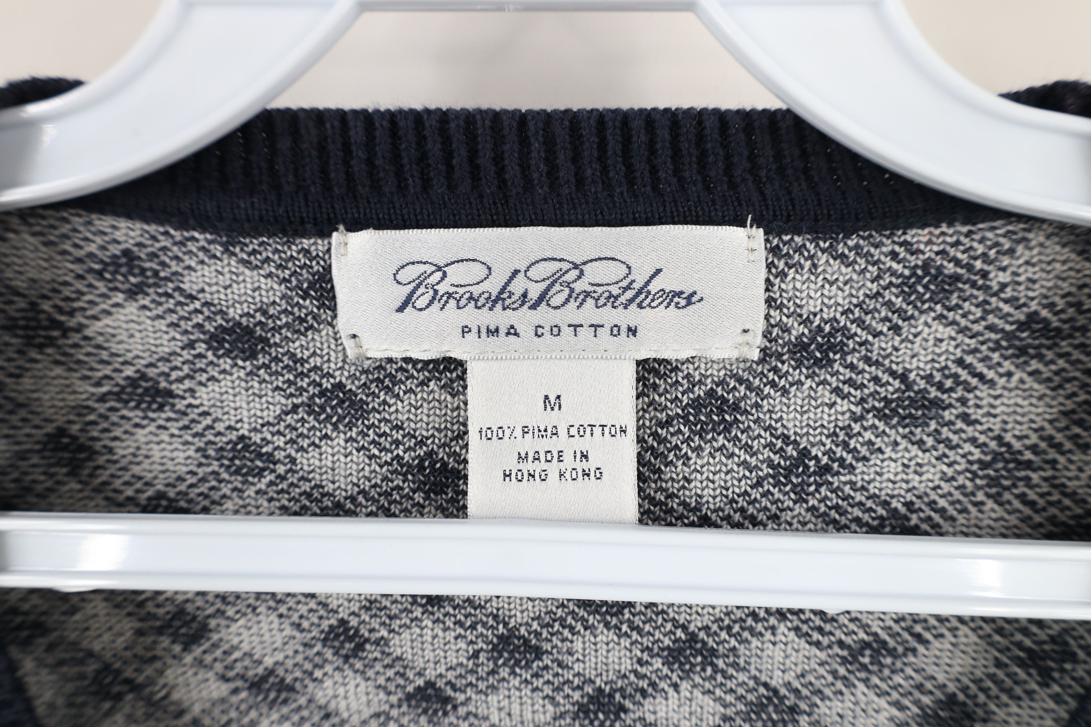 Brooks Brothers × Vintage Vintage 90s Brooks Brothers Cotton Knit Cardigan Sweater Size M / US 6-8 / IT 42-44 - 8 Thumbnail