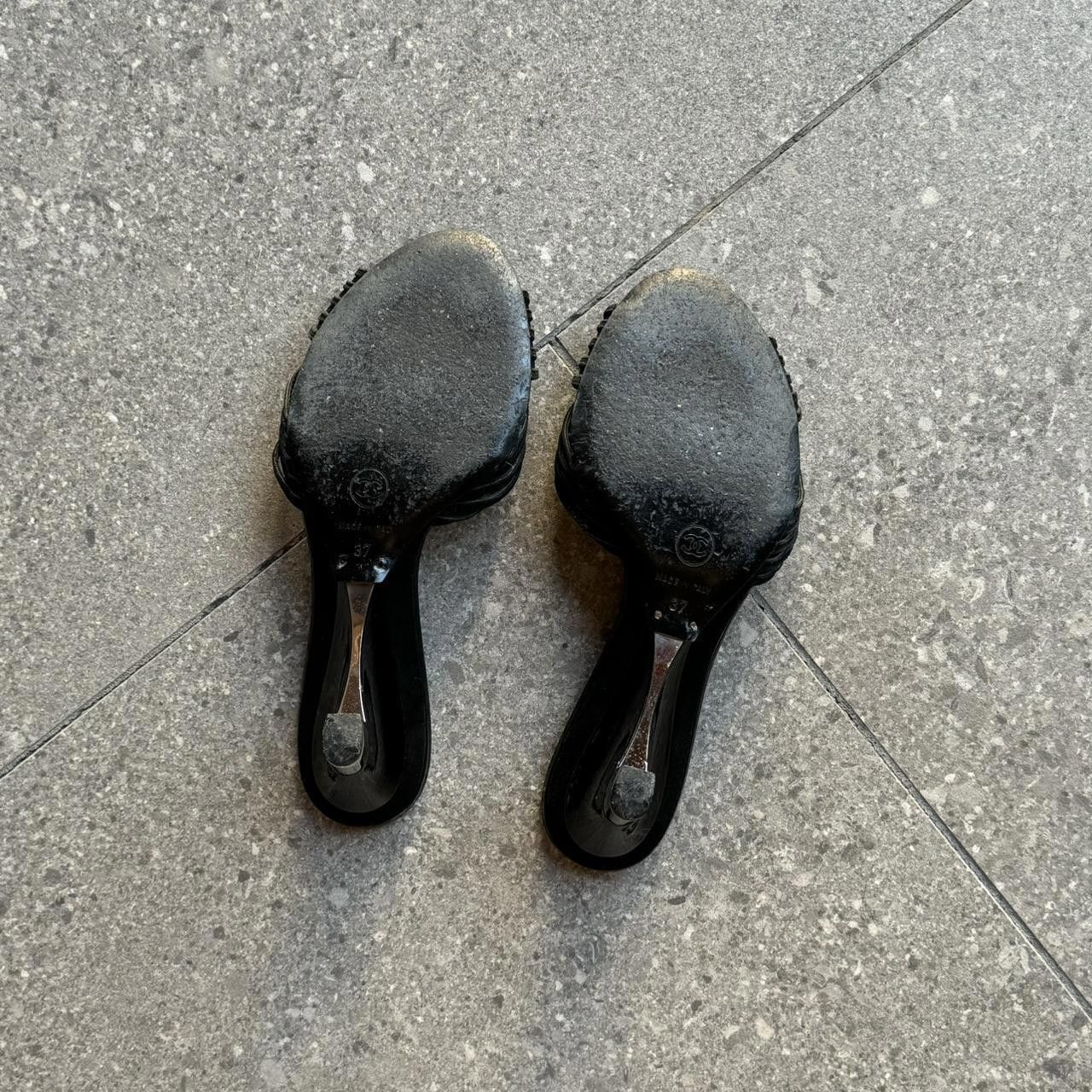 Chanel Chanel 2000s Black Kitten Heels Size US 7 / IT 37 - 6 Thumbnail