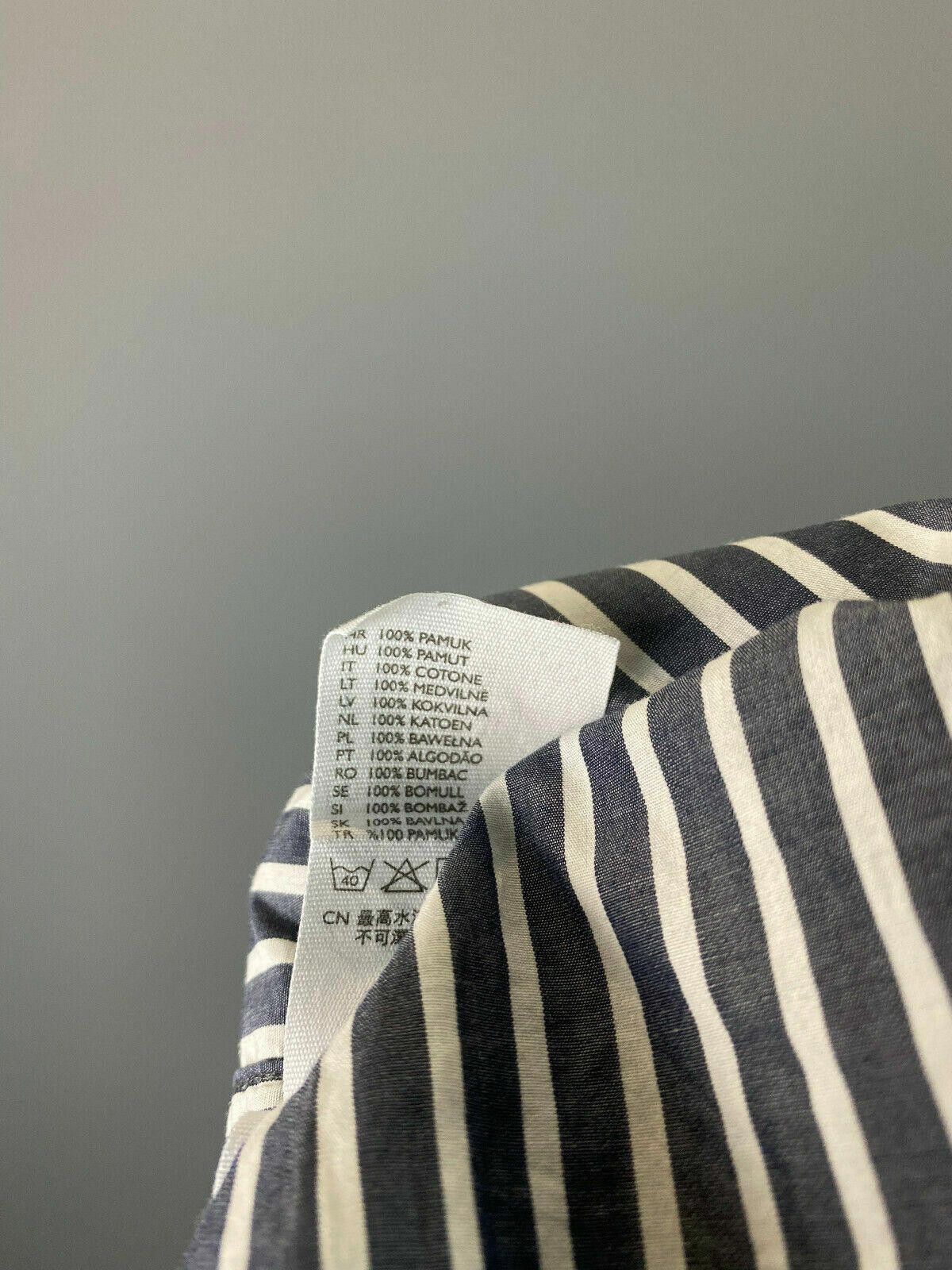 Cos Men Cos Stripe Cotton Long Sleeve Button Down Shirt Size 41 Size 38R - 10 Thumbnail