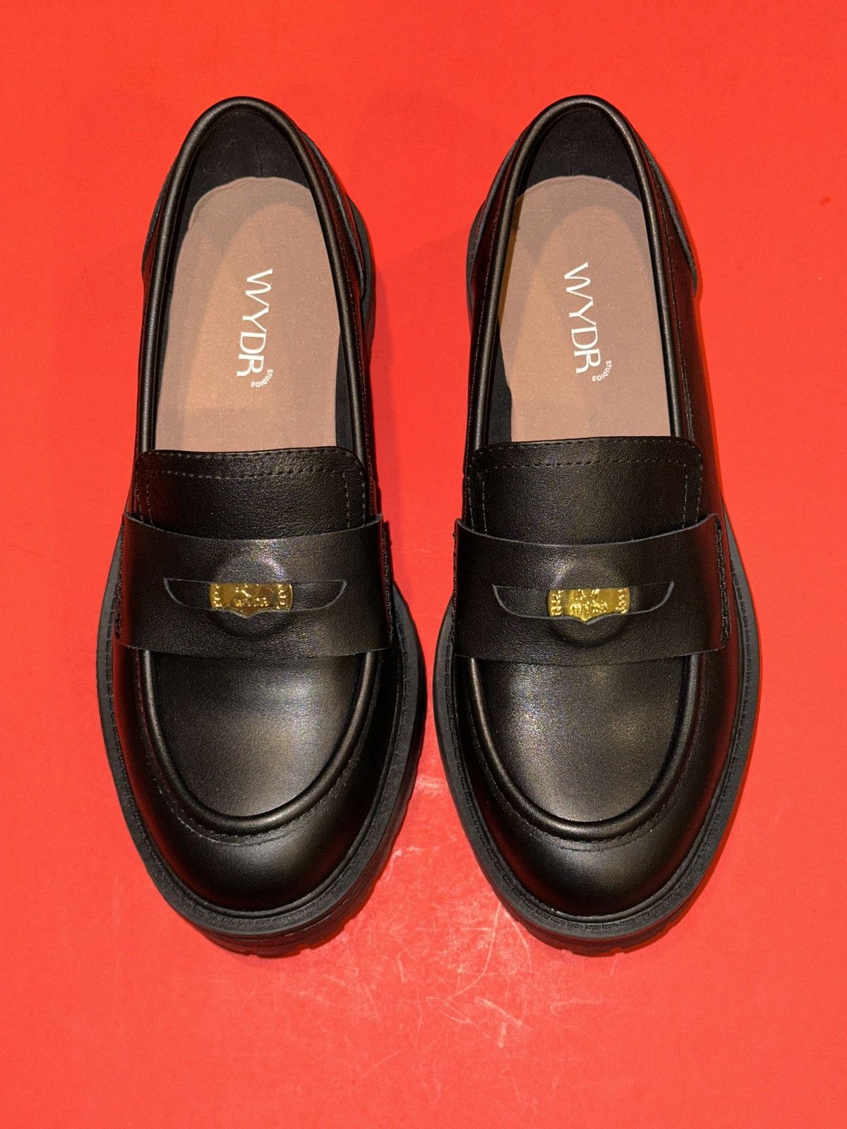 Other WYDR Sam Lucky Penny Leather Loafers Block Low Heel Slip On Size US 6.5 / IT 36.5 - 1 Thumbnail