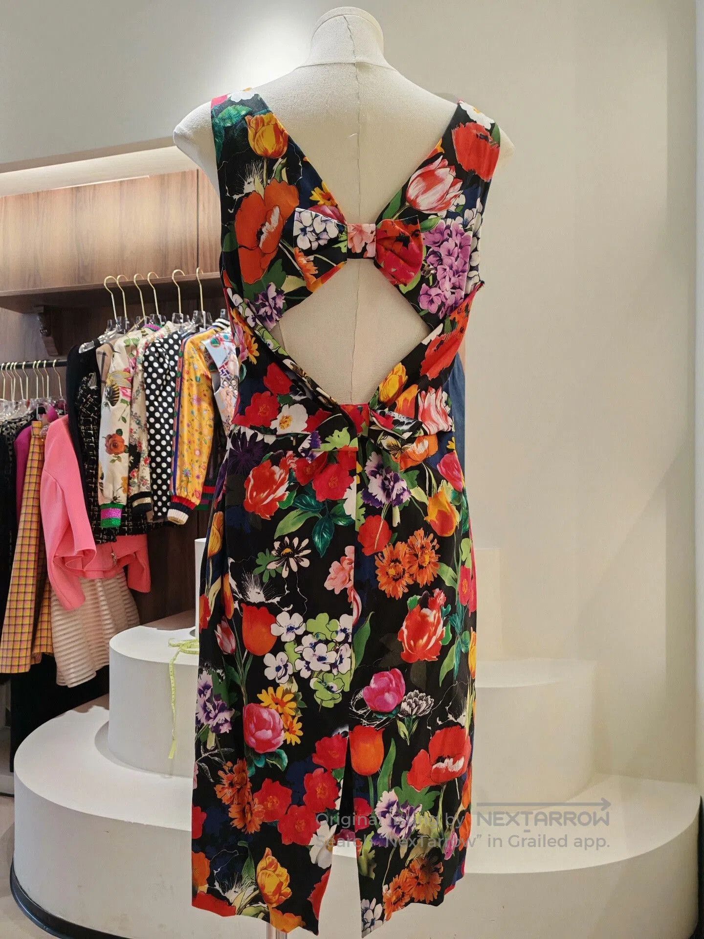Moschino MOSCHINO Floral Print Midi Dress. Size S / US 4 / IT 40 - 2 Thumbnail