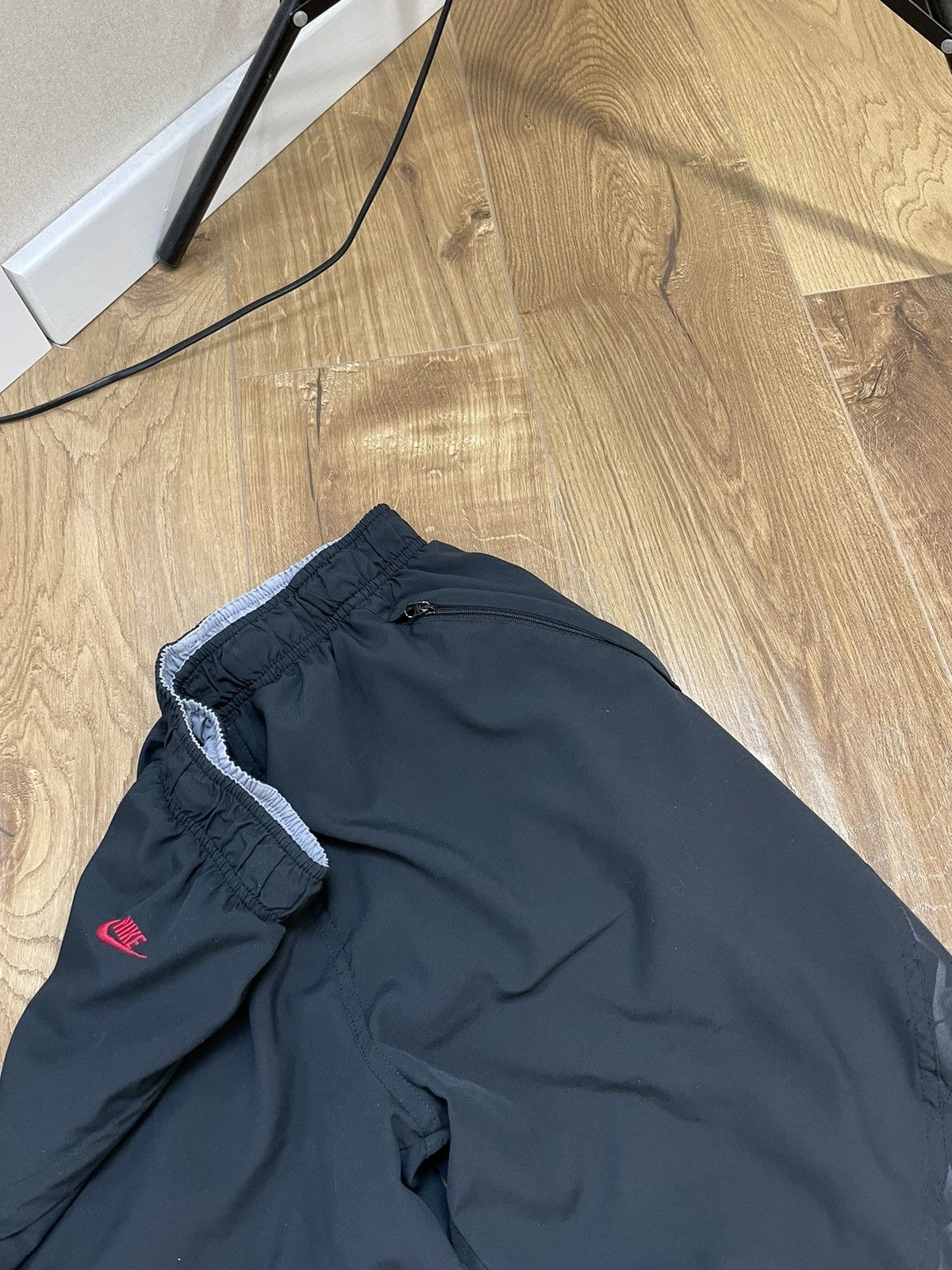 Nike × Vintage Vintage Nike Y2K Style 90’s Black Nylon Drill Pants Joggers Size US 32 / EU 48 - 6 Thumbnail