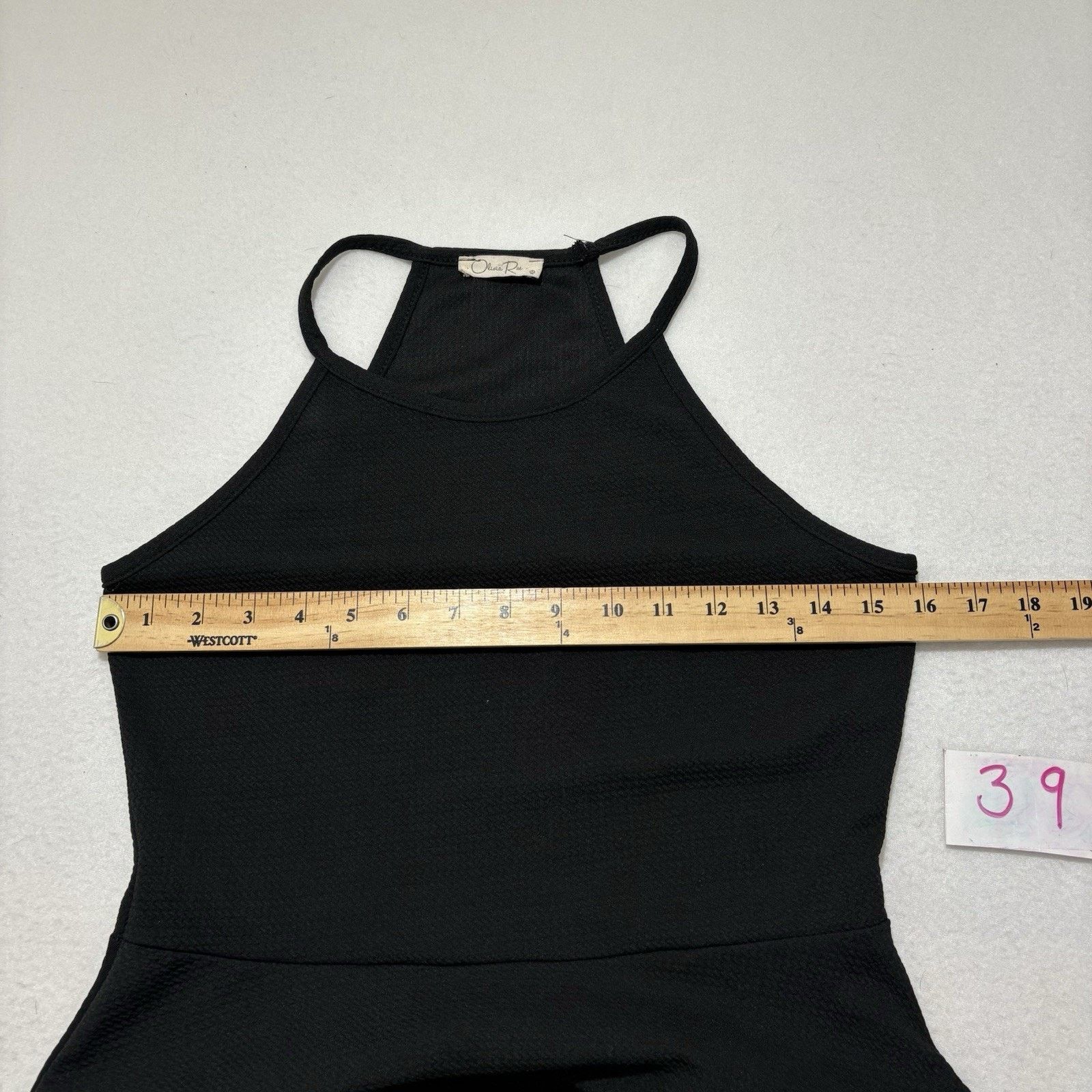 Other Olivia Rae Medium Cocktail Mini Dress Halter Neck Black Size M / US 6-8 / IT 42-44 - 6 Thumbnail