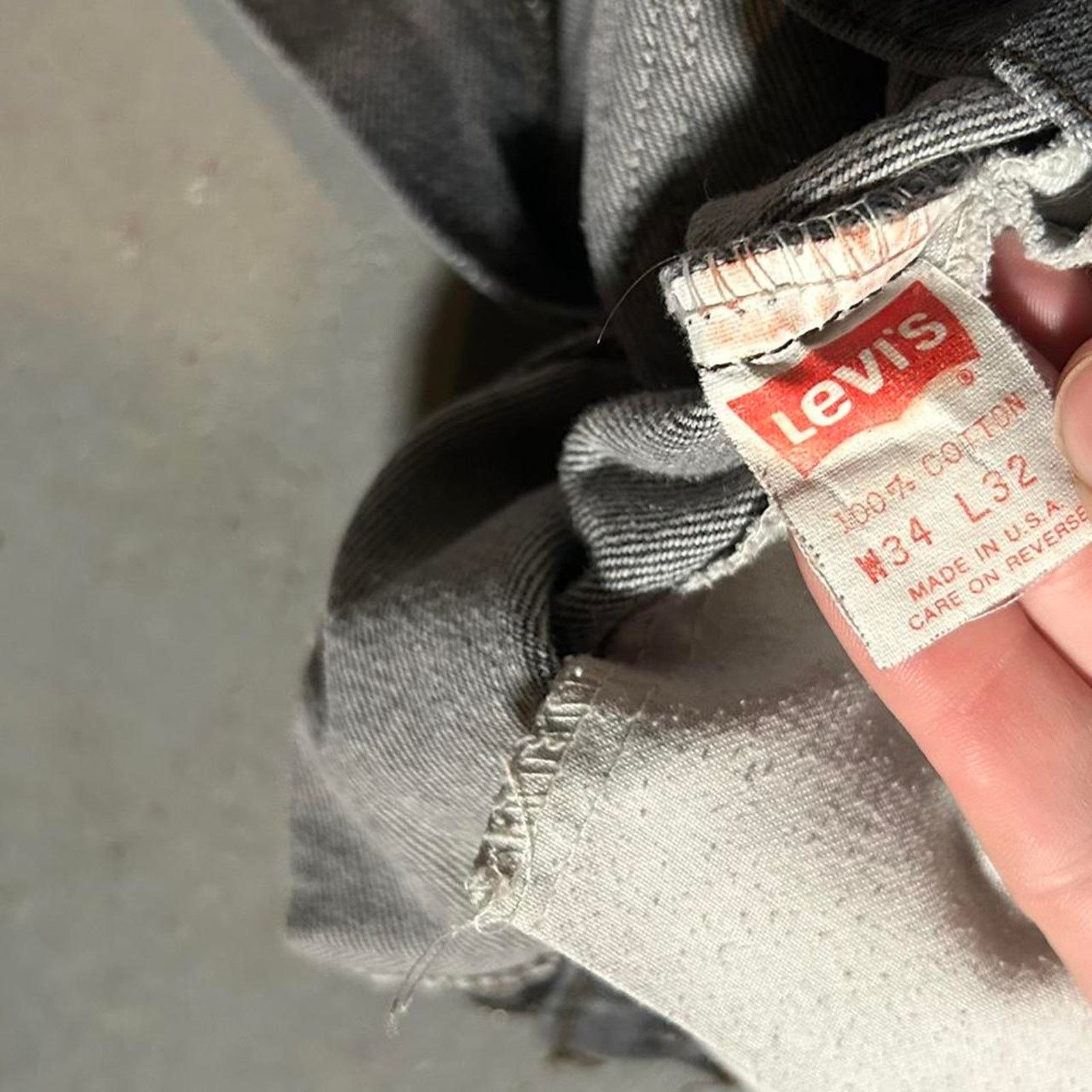 Levi's 80s grey levis has a Size US 32 / EU 48 - 5 Thumbnail