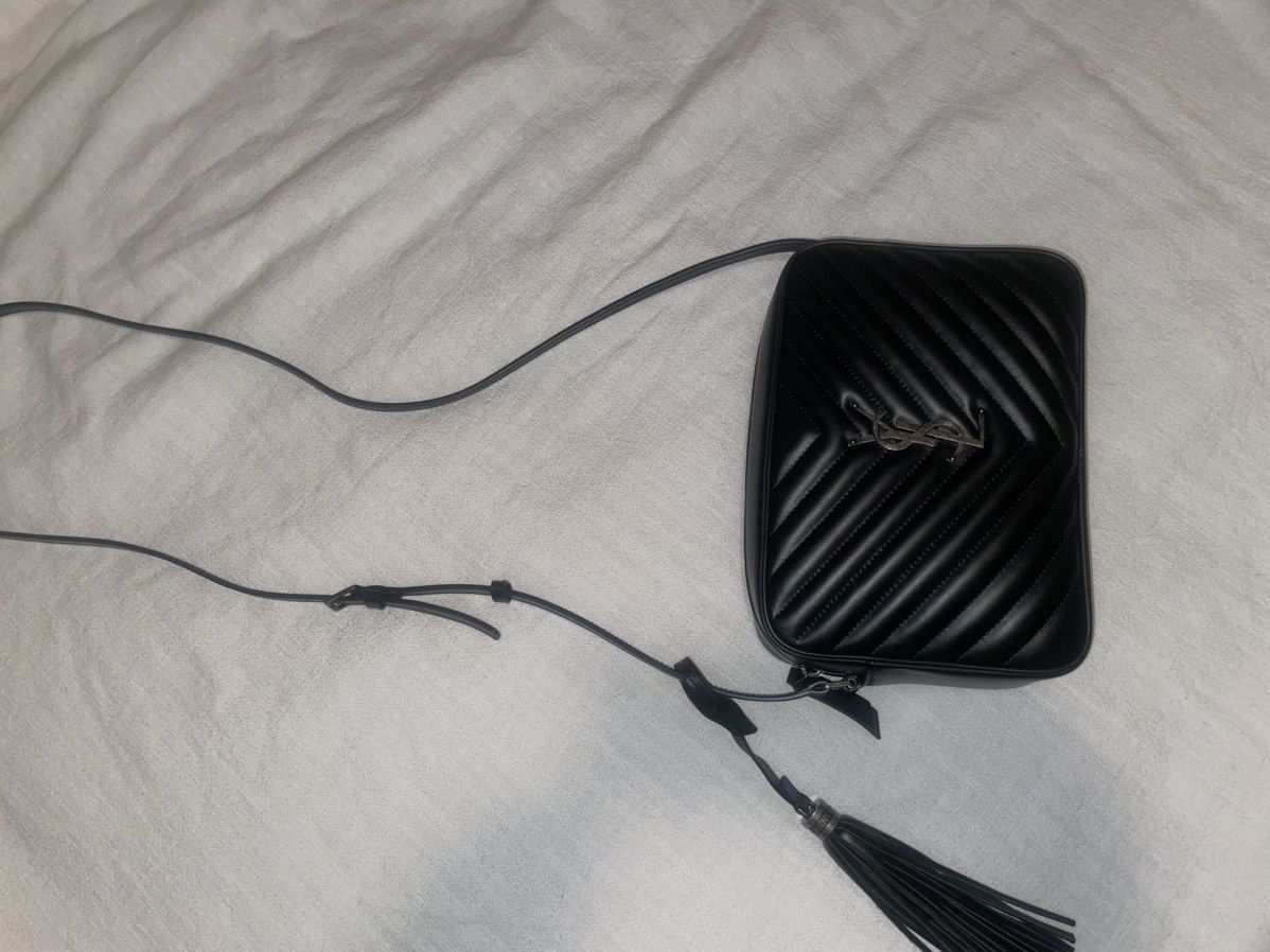 Lou Camera Bag Matelasse Chevron Leather Small