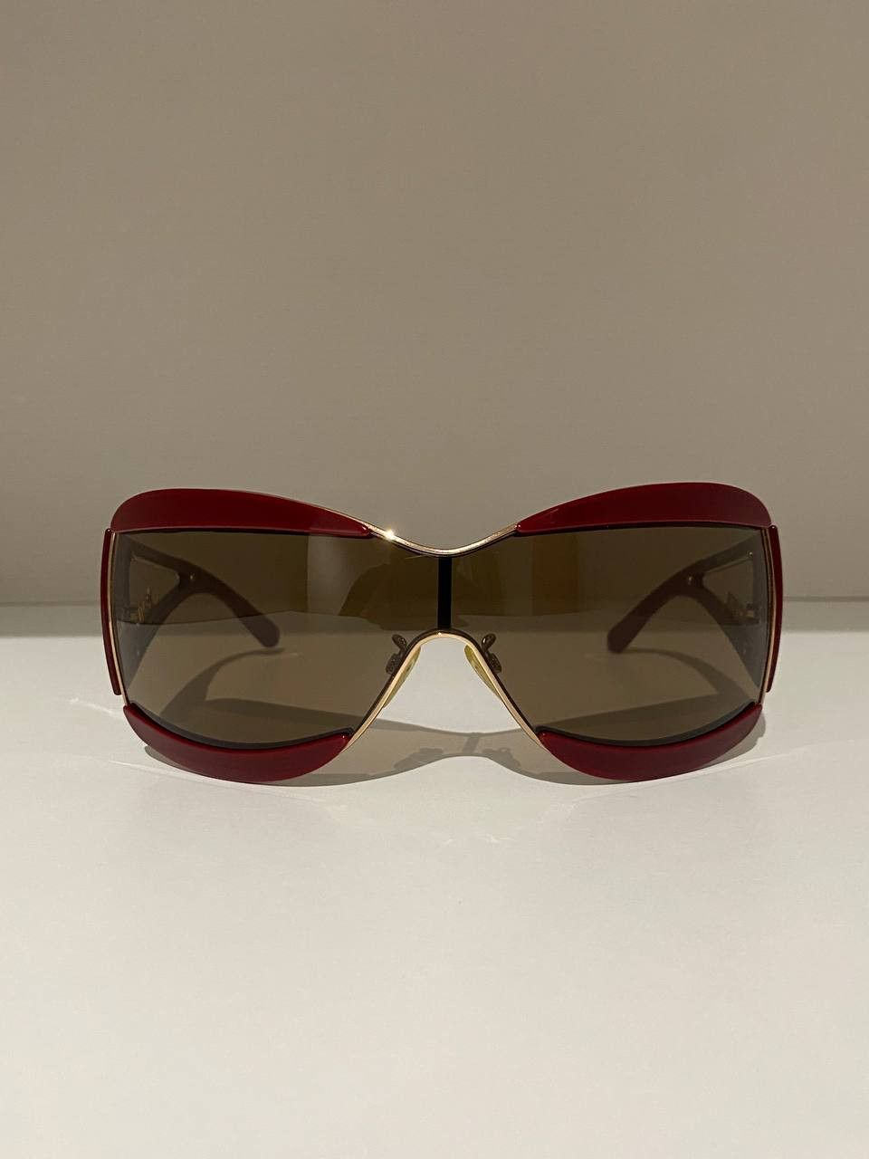 Jean Paul Gaultier Jean Paul Gaultier JPG Logo Mask Oversized Sunglasses Y2K Size ONE SIZE - 9 Thumbnail