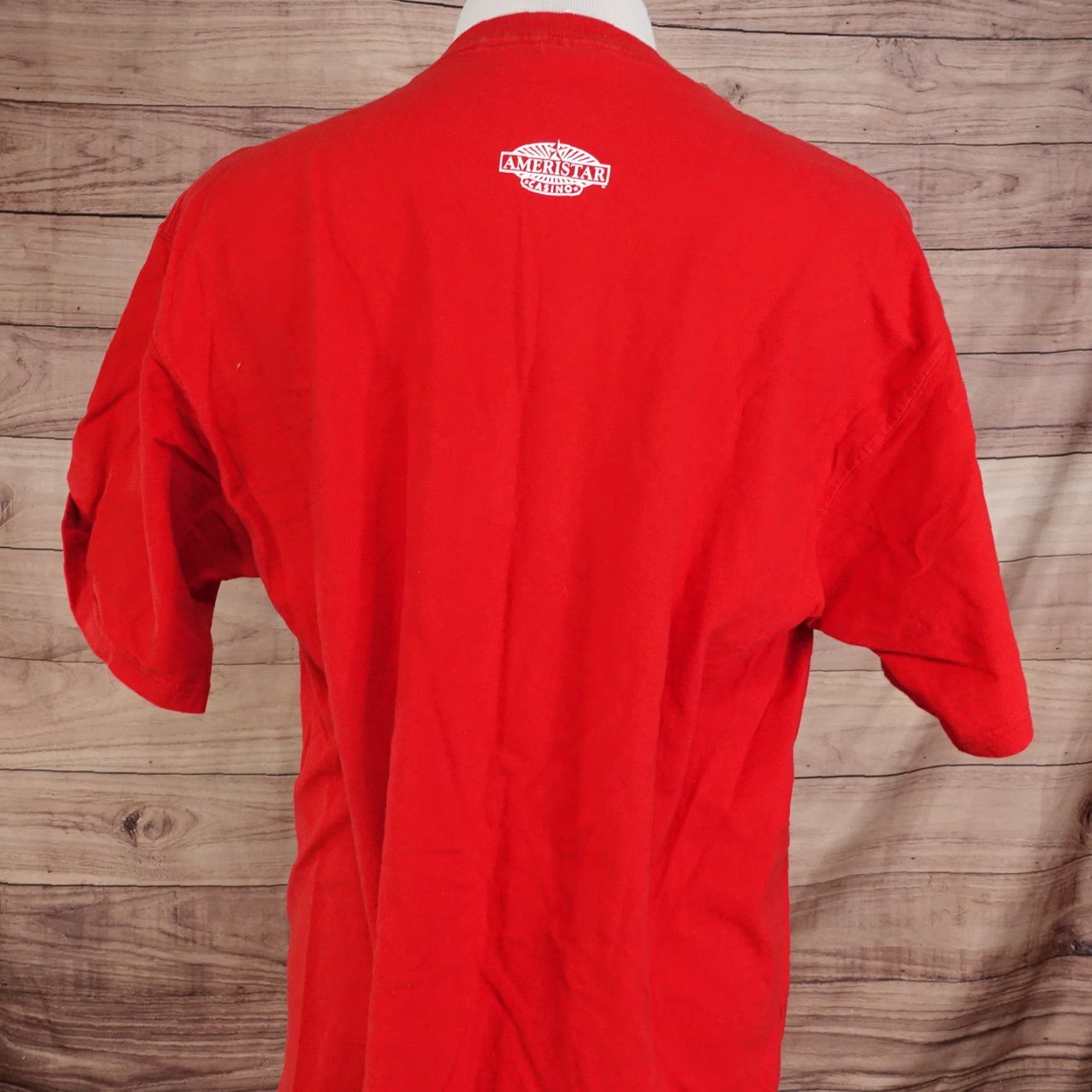 Fruit Of The Loom VINTAGE AmEristar Casino It's Fiesta Time! T-Shirt XL Red Unisex Adults Crew Neck Short Sleeve 100% Cotton 1980s Mens Womens Girls Boys Size US XL / EU 56 / 4 - 4 Thumbnail