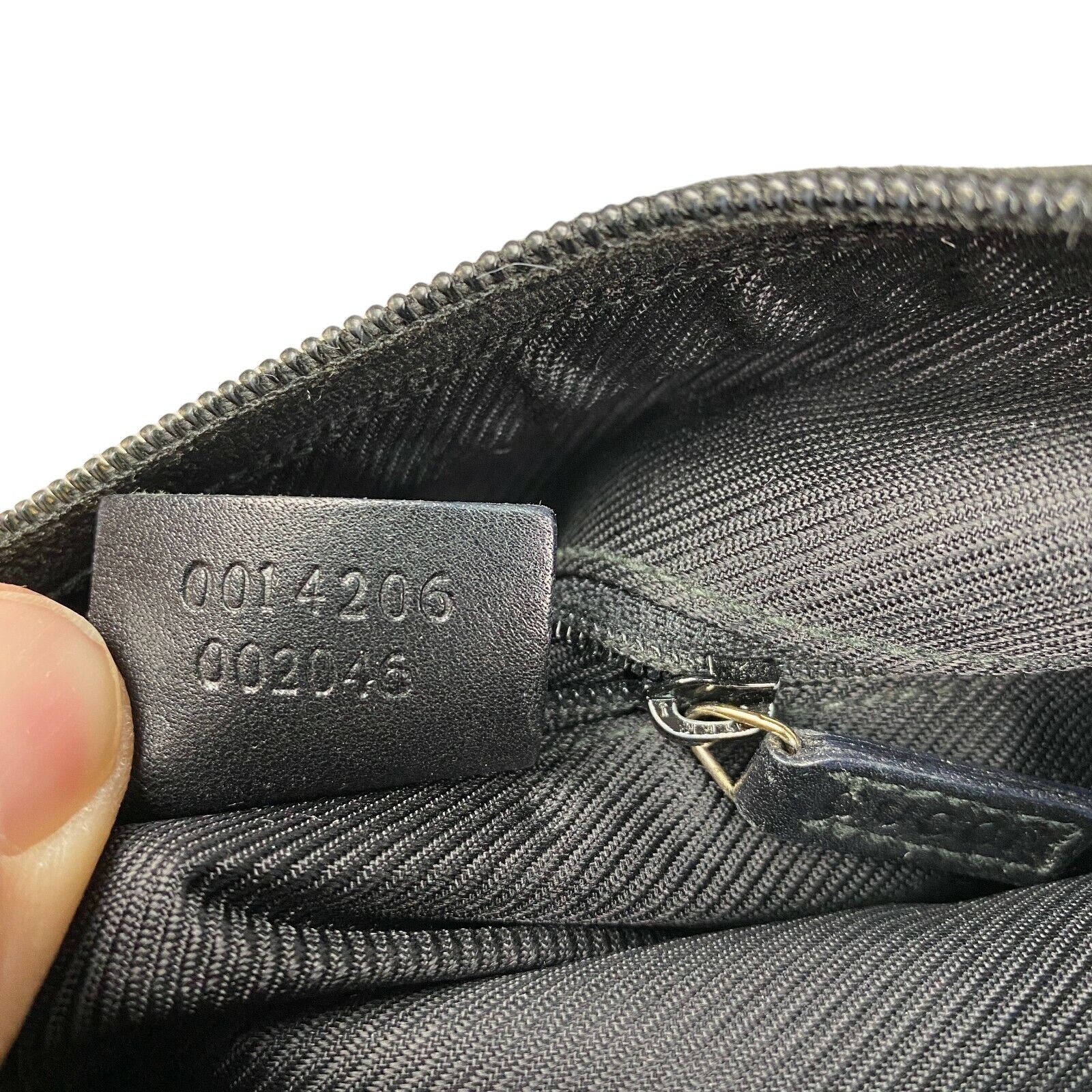 Gucci Gucci - Canvas Leather Black Monogram Handbag One Shoulder Size ONE SIZE - 9 Thumbnail