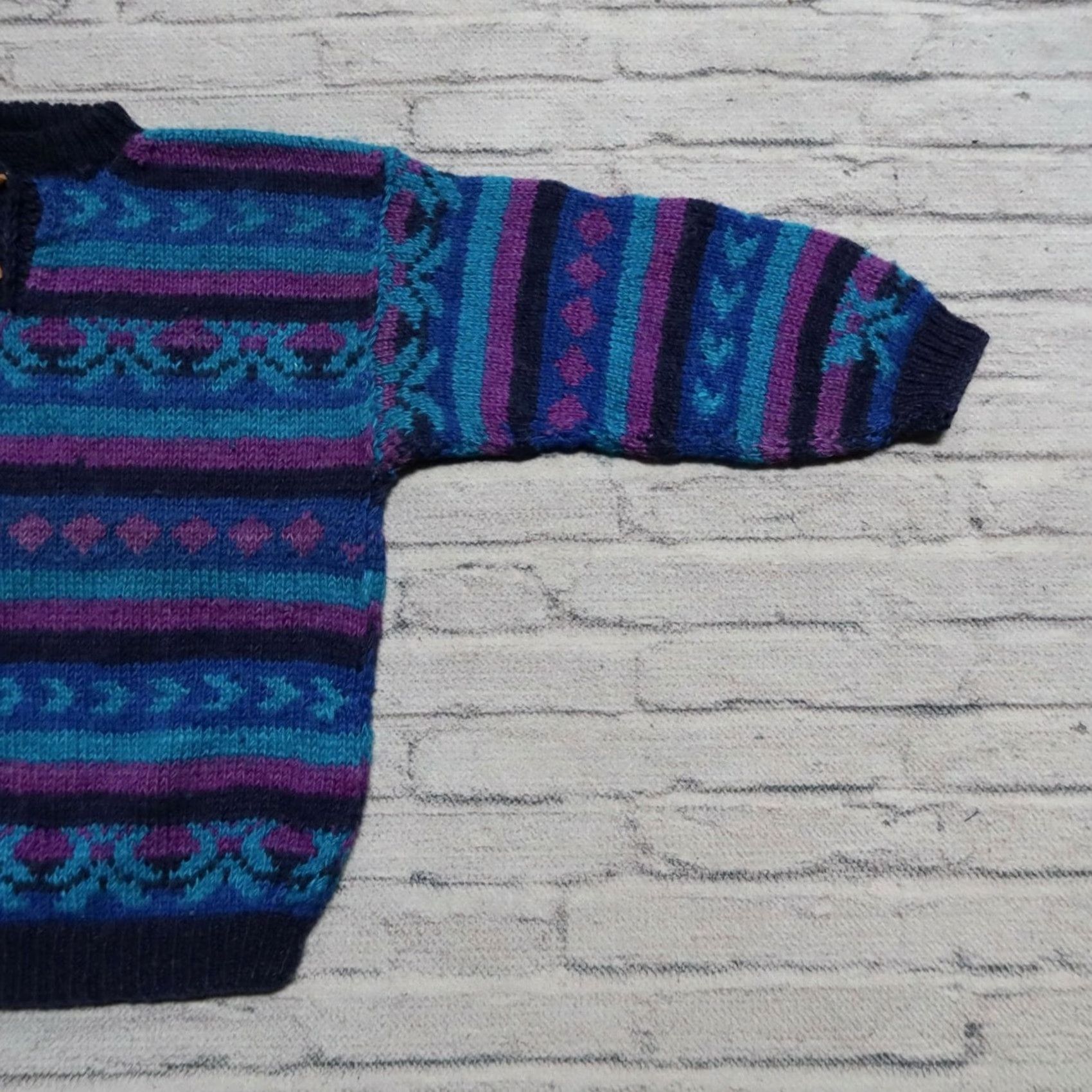 The North Face Vintage The North Face Quilted Sweater Men M Blue 90s Winter Snow Shirt Size US M / EU 48-50 / 2 - 2 Thumbnail