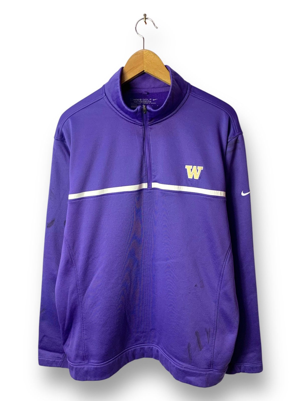 Nike ✔️Nike Washington Huskies Halfzipper Sweater Size US L / EU 52-54 / 3 - 1 Thumbnail