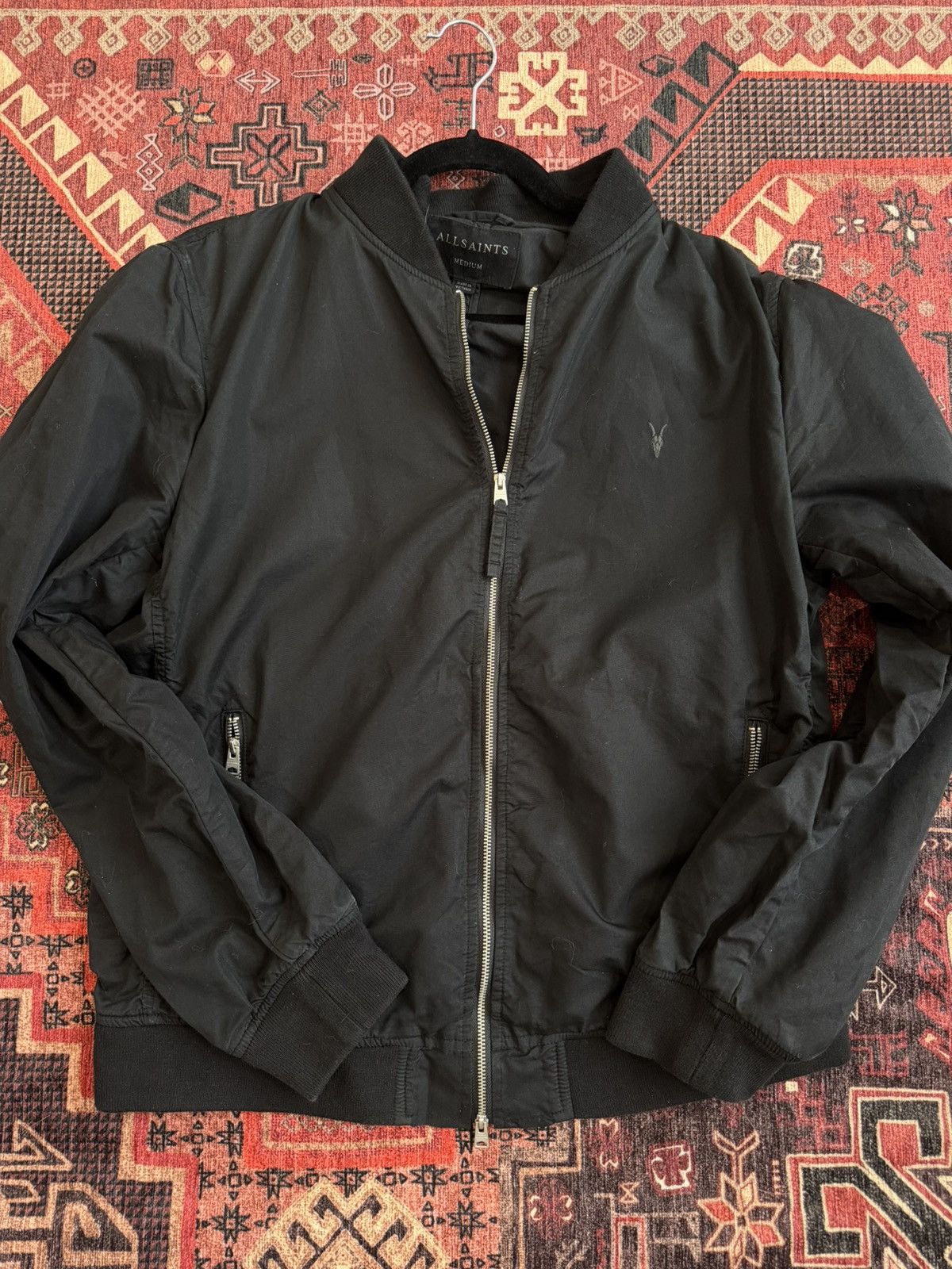 Allsaints AllSaints Bomber Jacket - Black, Medium Size US M / EU 48-50 / 2 - 4 Thumbnail