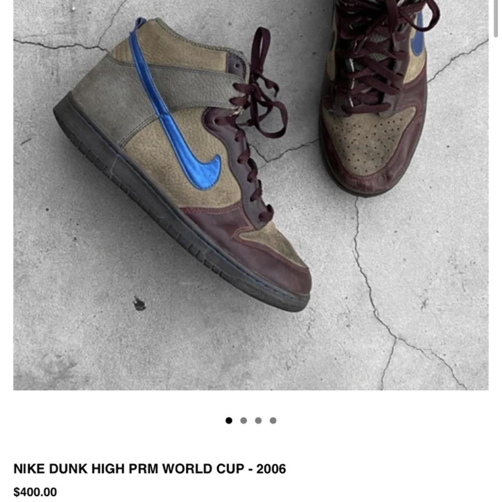 Nike Vintage Nike Dunk High PRM World Cup 2006 Size US 9.5 / EU 42-43 - 4 Thumbnail