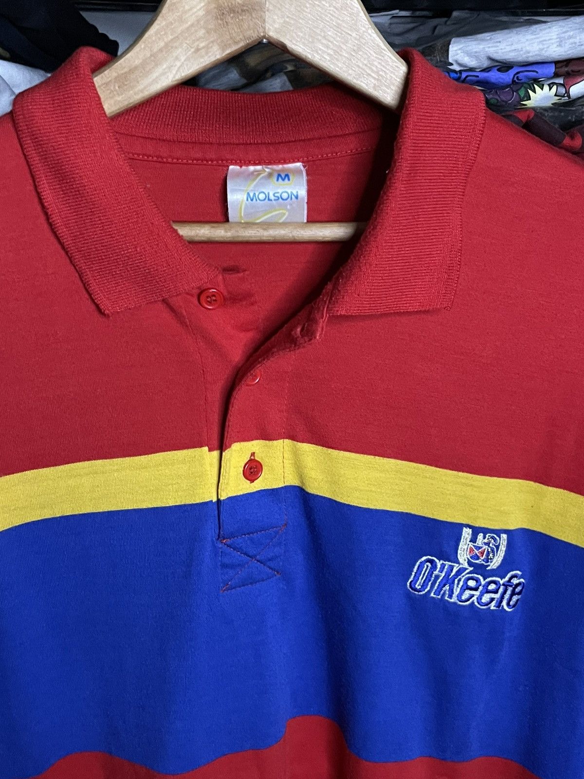 Vintage Vintage 90s Molson O'Keefe beer Long Sleeve collar Shirt. Size US M / EU 48-50 / 2 - 2 Thumbnail