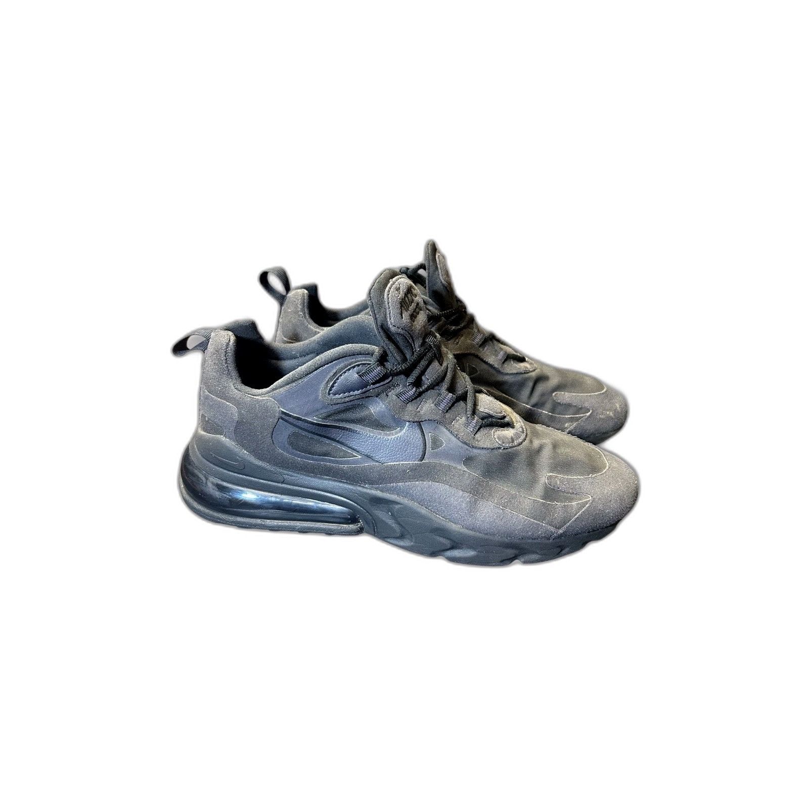 Nike Nike Air Max 270 React Men’s Size 8.5 Triple Black Running S Size US 8.5 / EU 41-42 - 1 Thumbnail