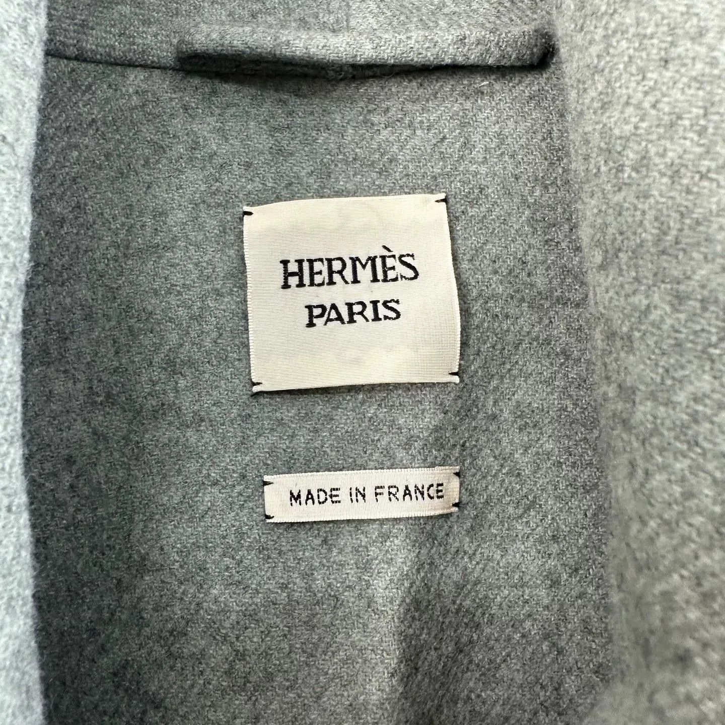 Hermes Hermes Women's Gray Long Cashmere Coat. Size M / US 6-8 / IT 42-44 - 4 Thumbnail