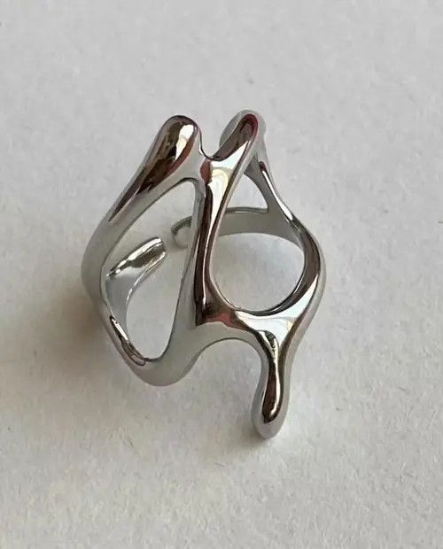 VIBE Adjustable Korean Fashion Ring Size ONE SIZE - 4 Thumbnail