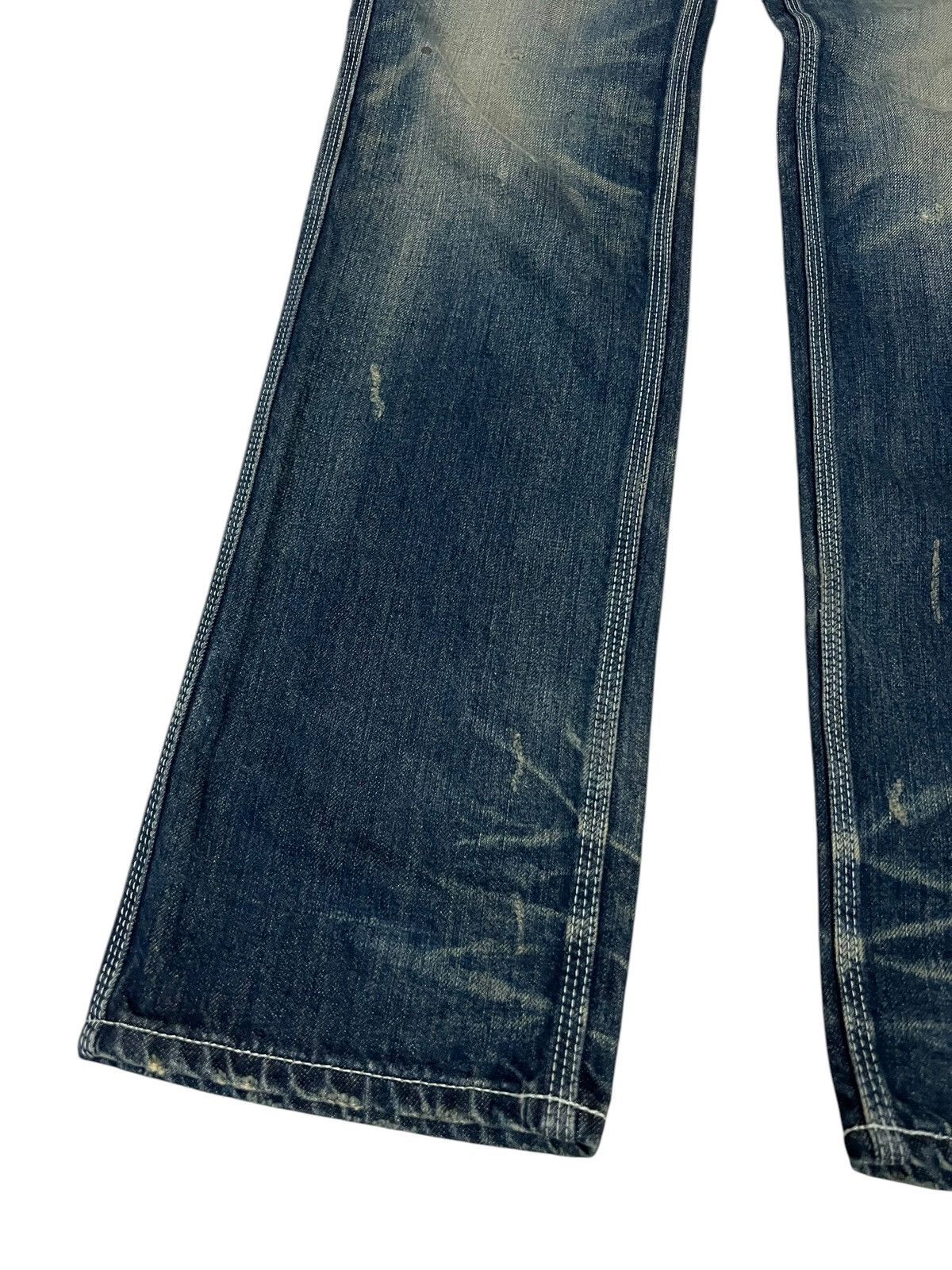 If Six Was Nine × Japan Blue 🌈90’s Blue Way Distressed Mud Wash Jean Made In Nippon Size US 31 - 4 Thumbnail