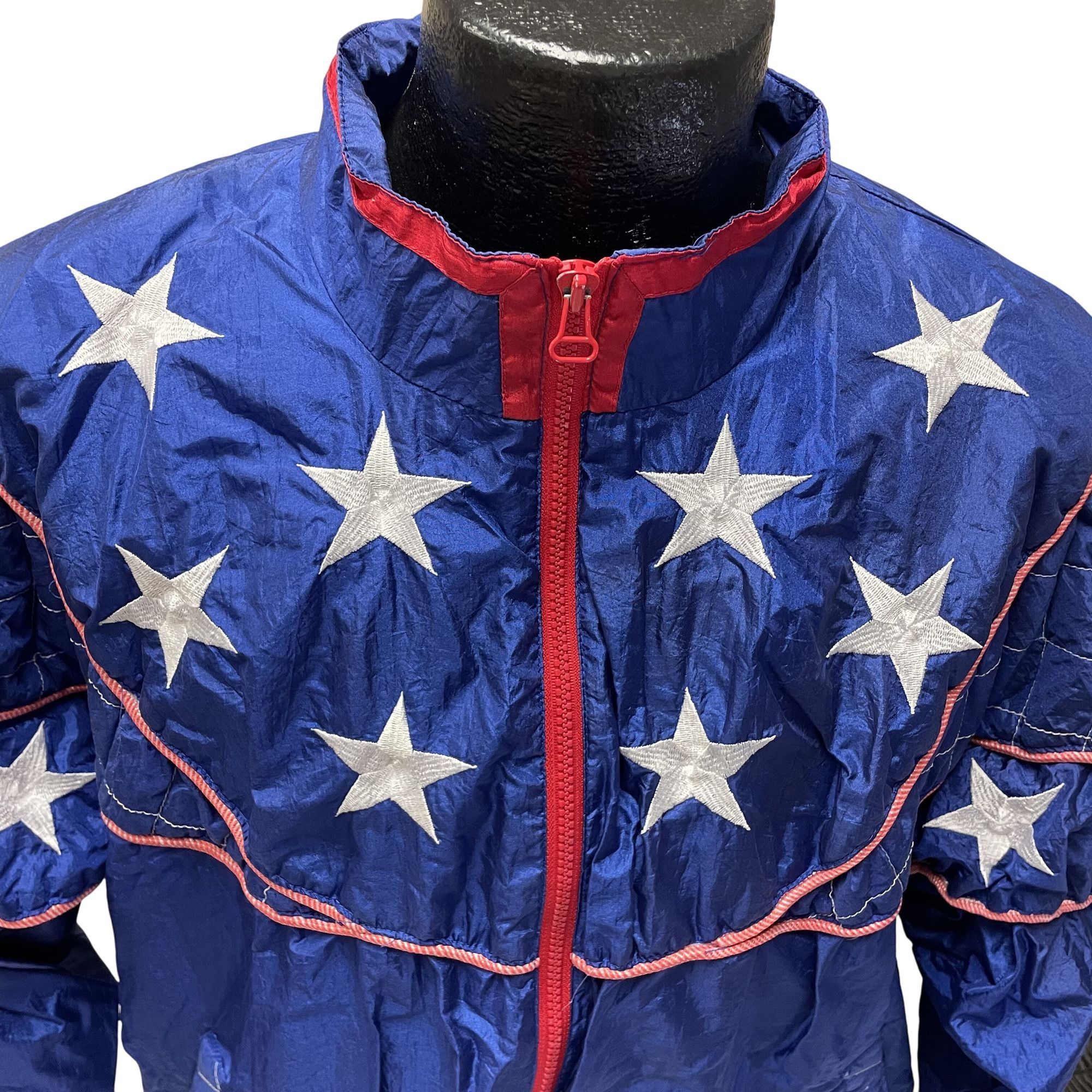 Other Vtg Westbound SHINY Red White Blue AMERICA PATRIOTIC Jacket Size XL / US 12-14 / IT 48-50 - 4 Thumbnail