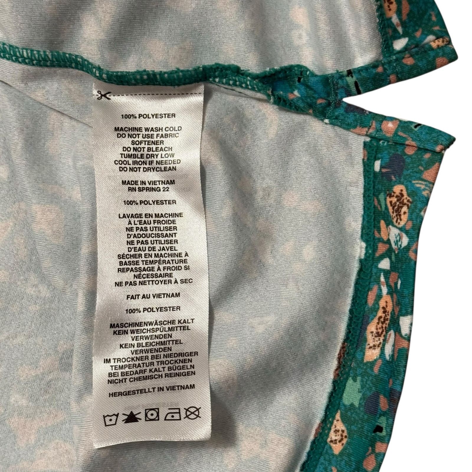 Topo Designs Topo Designs River Tank Turquoise Terrazzo Pattern Top XL Size XL / US 12-14 / IT 48-50 - 4 Thumbnail