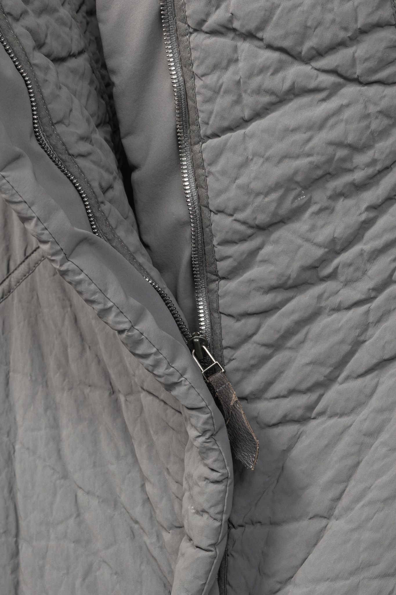 Annette Gortz Annette Gortz AW14 Clyde Grey Waxed Pebble-Texture Coat Size XL / US 12-14 / IT 48-50 - 10 Thumbnail