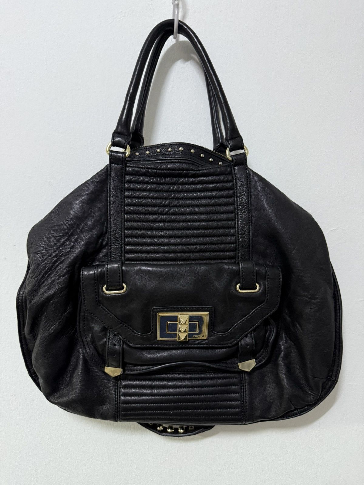 Juicy Couture 2000s Juicy Couture Rockstar Collection Studded Leather bag Size ONE SIZE - 9 Thumbnail