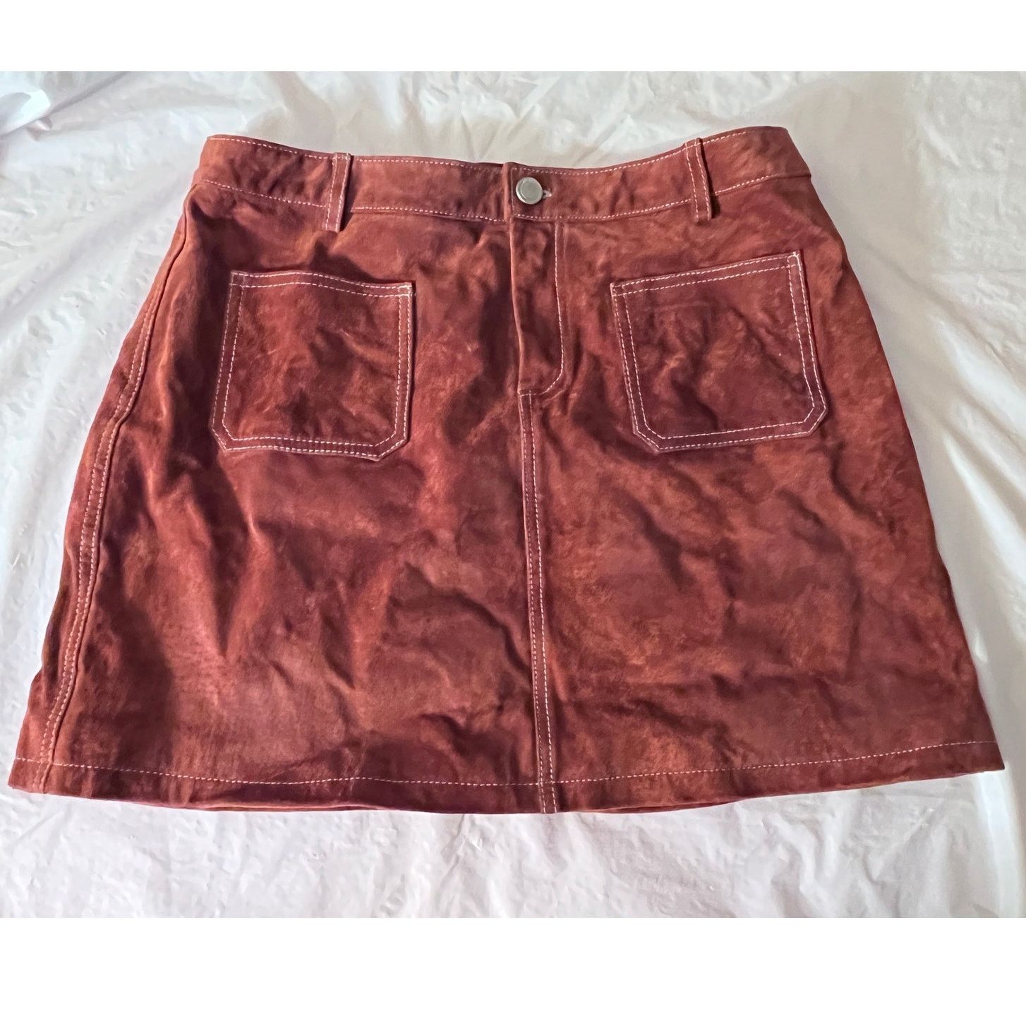 BLANKNYC BLANK NYC Suede Leather Mini Skirt Women's 29 Size 29" - 13 Thumbnail