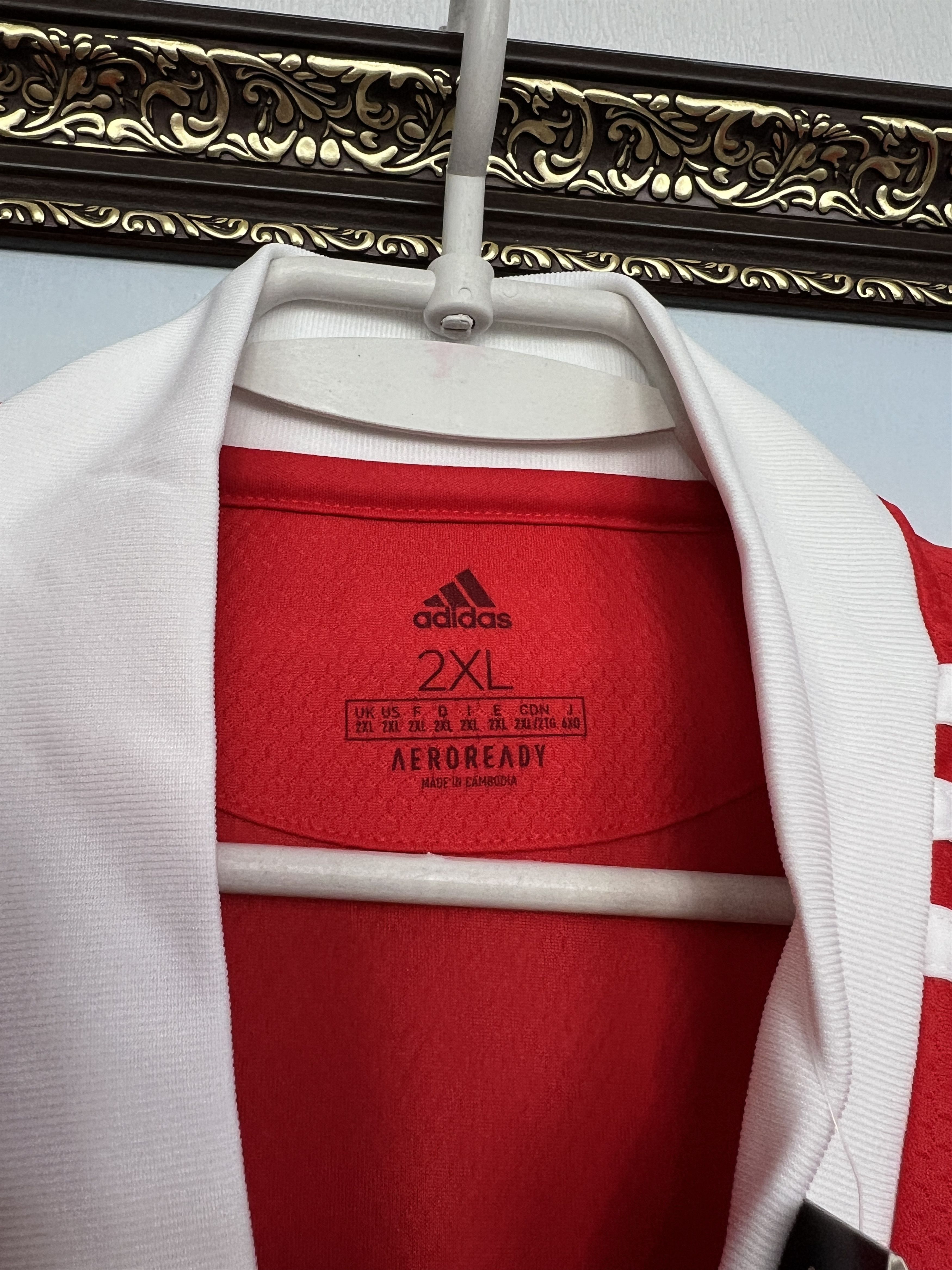 Adidas 1. FC Union Berlin football shirt 2020 Soccer Jersey Trikot Size US XXL / EU 58 / 5 - 5 Thumbnail