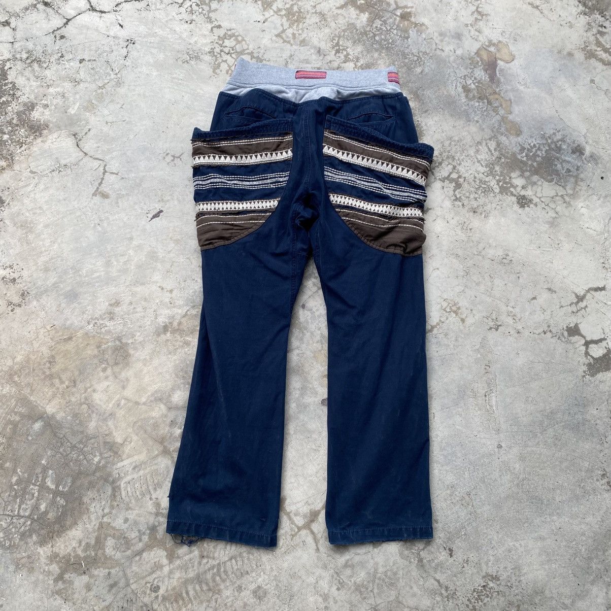 go slow caravan GO SLOW CARAVAN Native Pocket Denim Climbing Pants Size 34" / US 12 / IT 48 - 2 Thumbnail