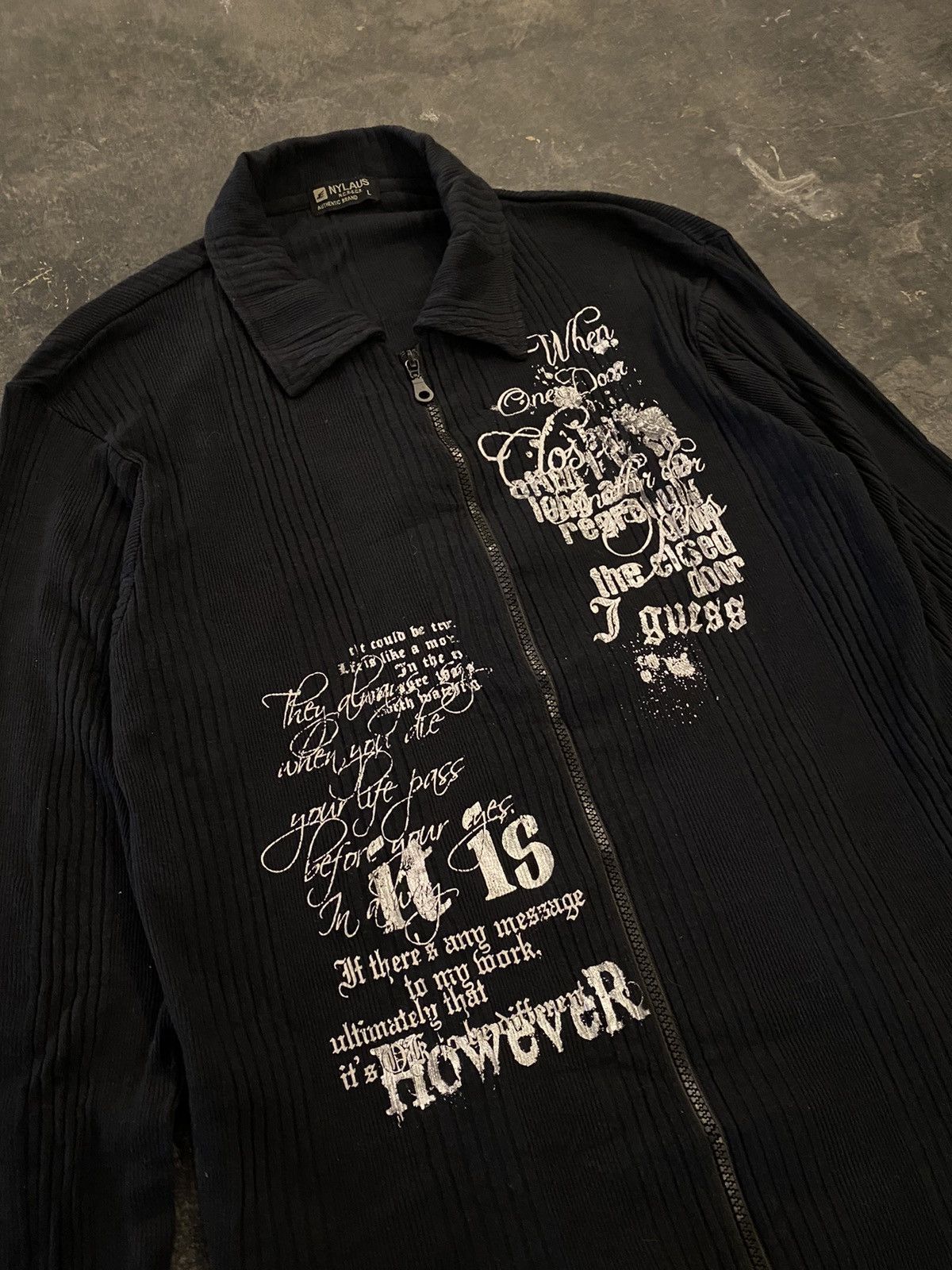 Hysteric Glamour Y2k Nylaus knit ifsixwasnine zip sweatshirt Size US L / EU 52-54 / 3 - 2 Thumbnail