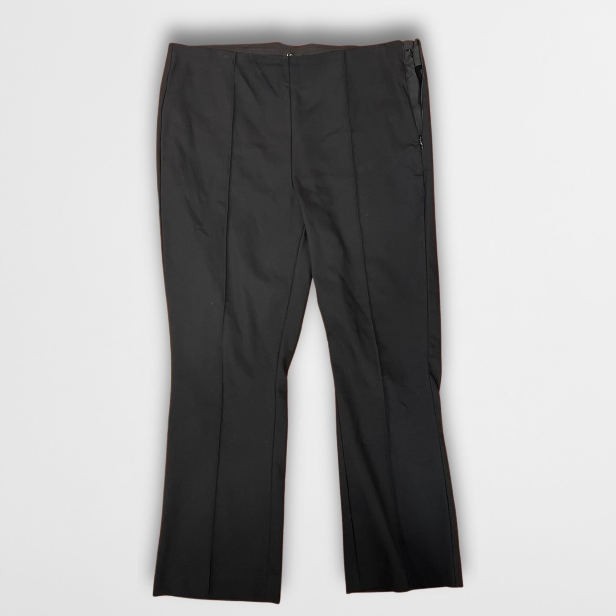 Loft LOFT Women’s Black Slim Fit Trousers Size 12 Classic Work Pa Size 34" / US 12 / IT 48 - 2 Thumbnail