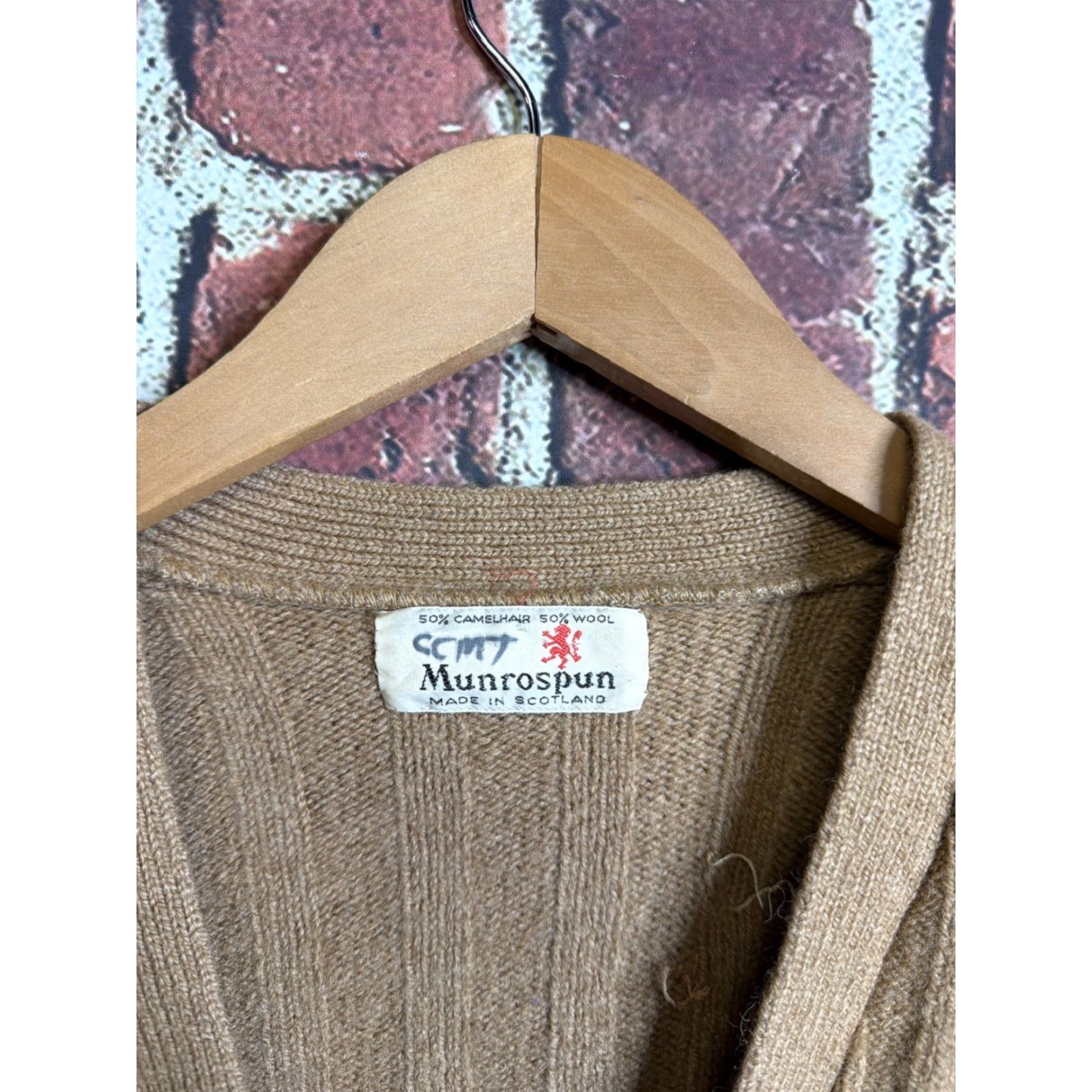 Vintage VINTAGE Munrospun 100% Wool Scotland Cardigan Sweater Womens Small Size S / US 4 / IT 40 - 3 Thumbnail