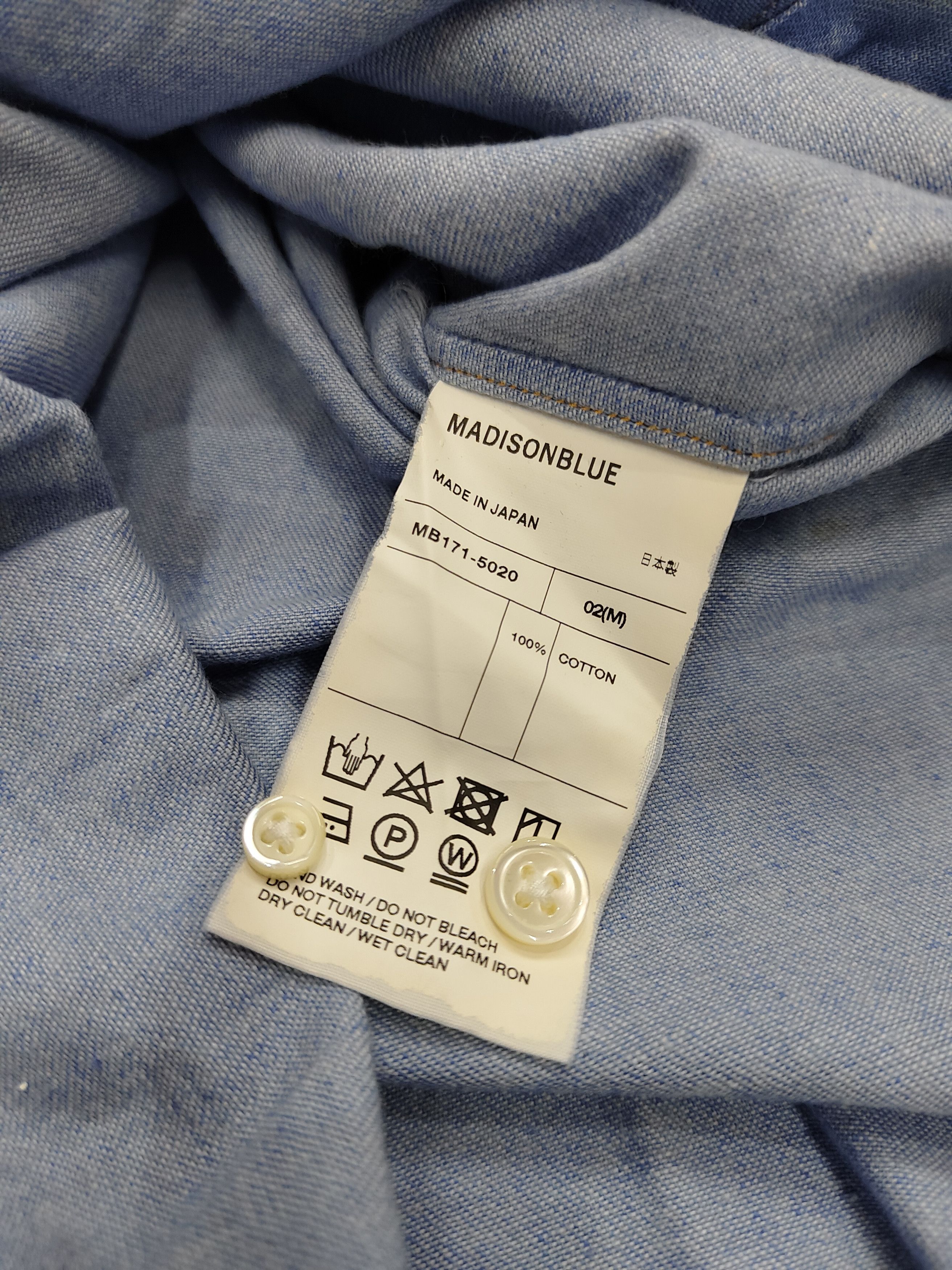 Madison 🇯🇵Madison Blue🇯🇵 Casual Denim Long Shirt Size US M / EU 48-50 / 2 - 5 Thumbnail