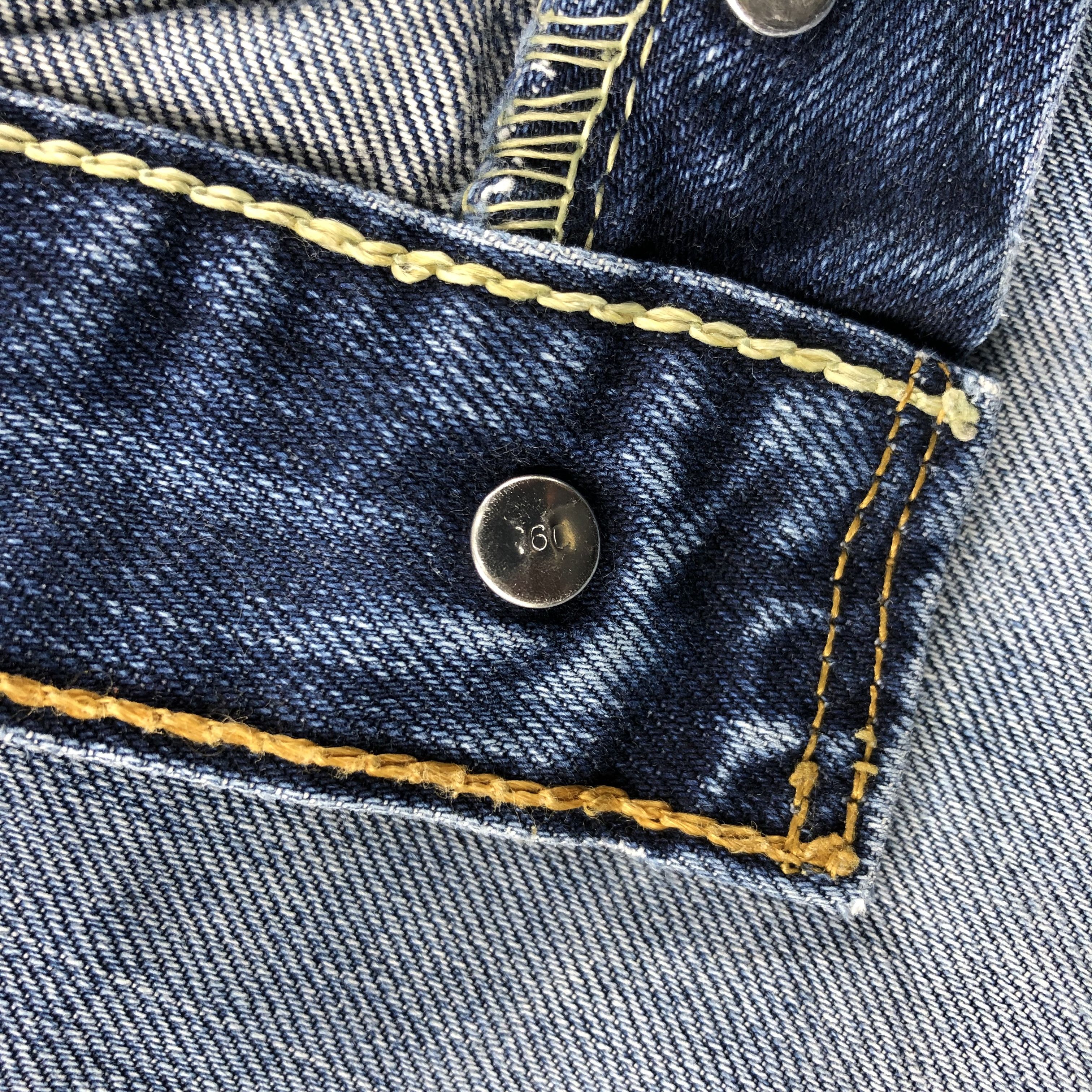 Levi's Vintage Blue Wash Levis 501 Jeans-JM2657 Size US 32 / EU 48 - 13 Thumbnail