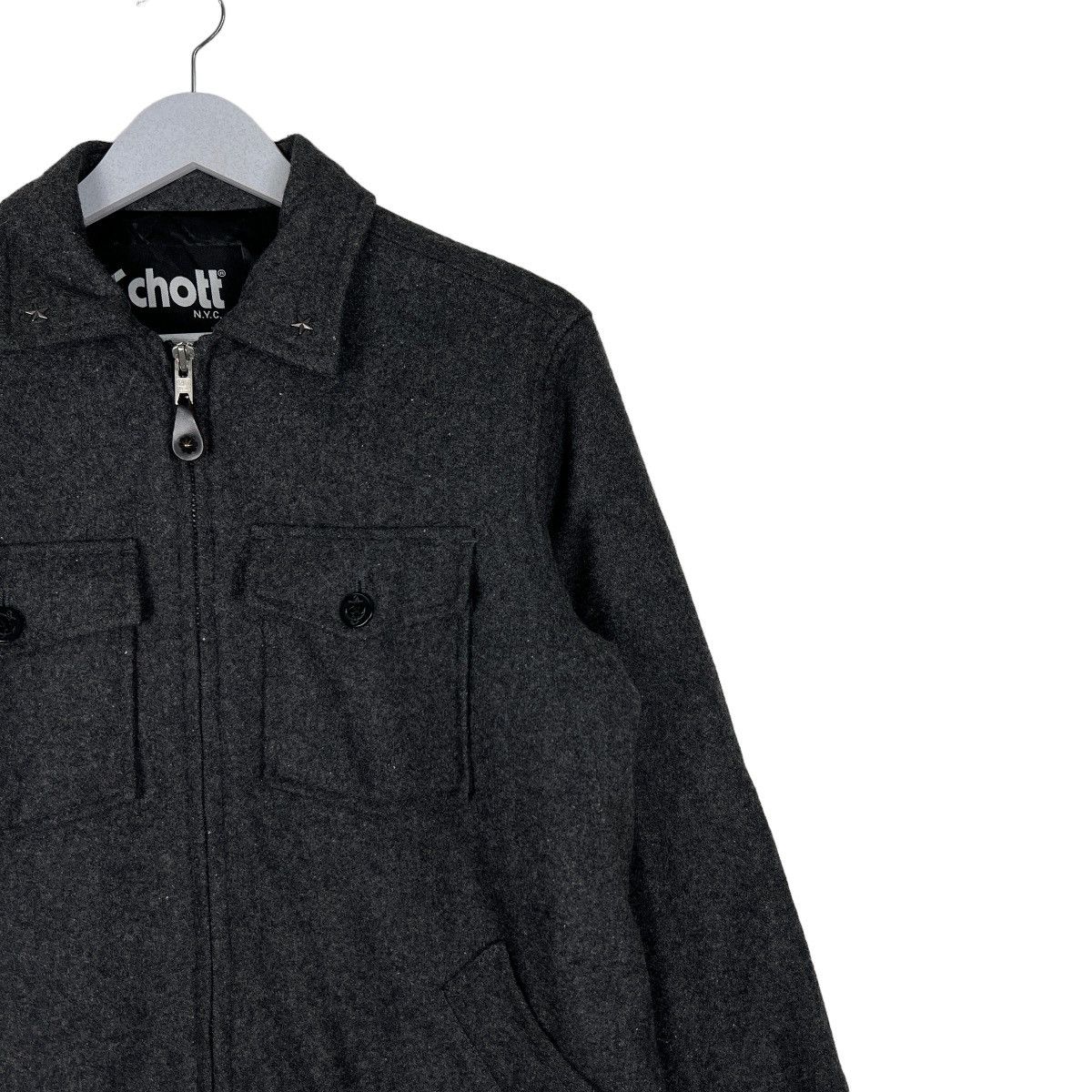 Schott 🔥 SCHOTT NYC WOOL QUILTED LINING JACKET Size US M / EU 48-50 / 2 - 7 Thumbnail