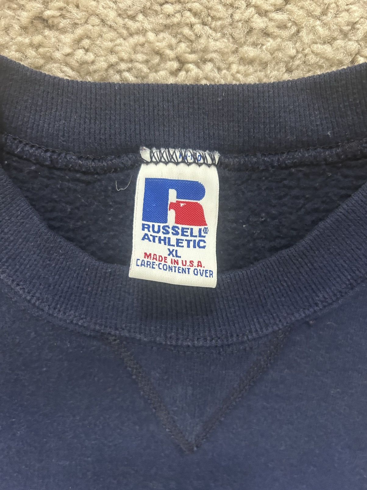 Russell Athletic × Vintage Russell Athletic y2k vintage blue sweatshirt XL Size US XL / EU 56 / 4 - 4 Thumbnail
