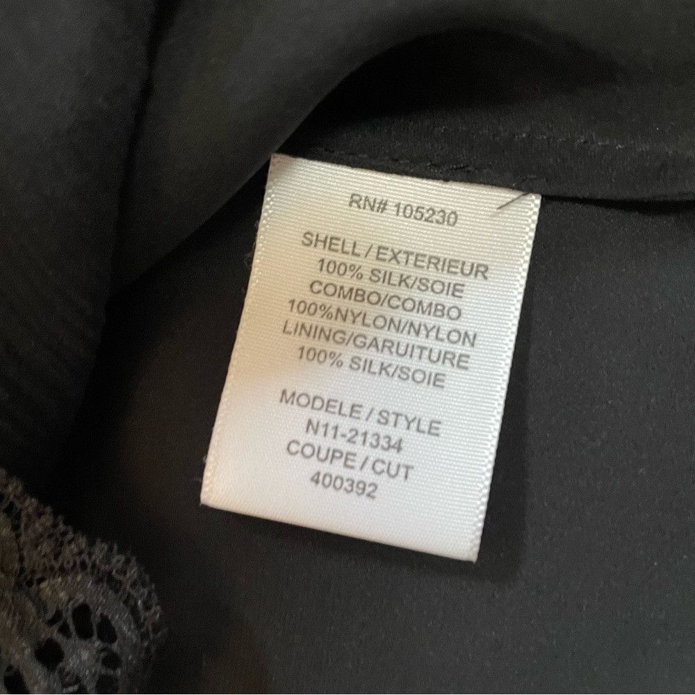 Joie Joie Versaille Black Silk Lace Blouse Size M Size M / US 6-8 / IT 42-44 - 8 Thumbnail