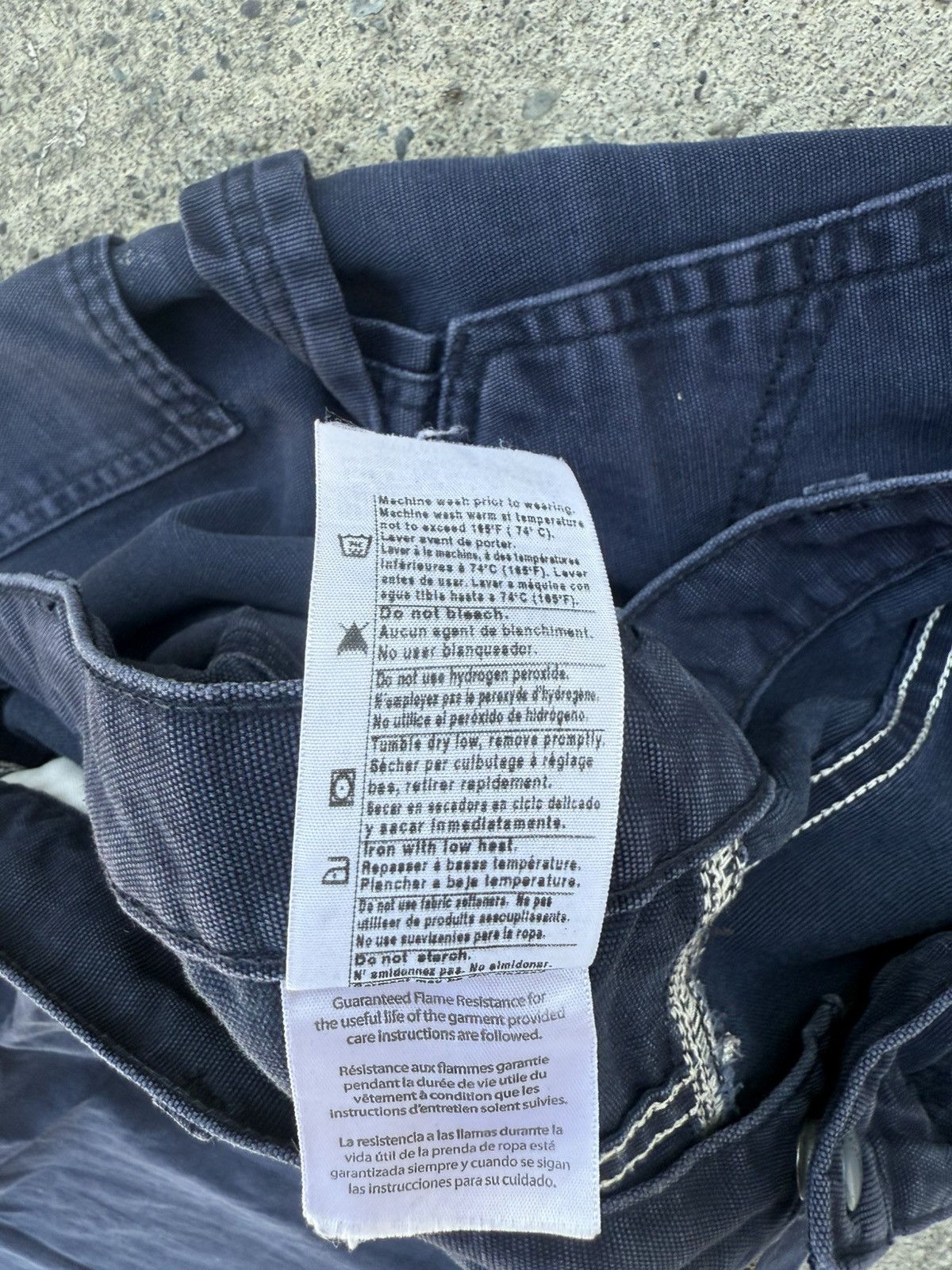 Carhartt Carhartt FRB159-DNY Dark Blue Carpenter Pants Size US 40 / EU 56 - 6 Thumbnail