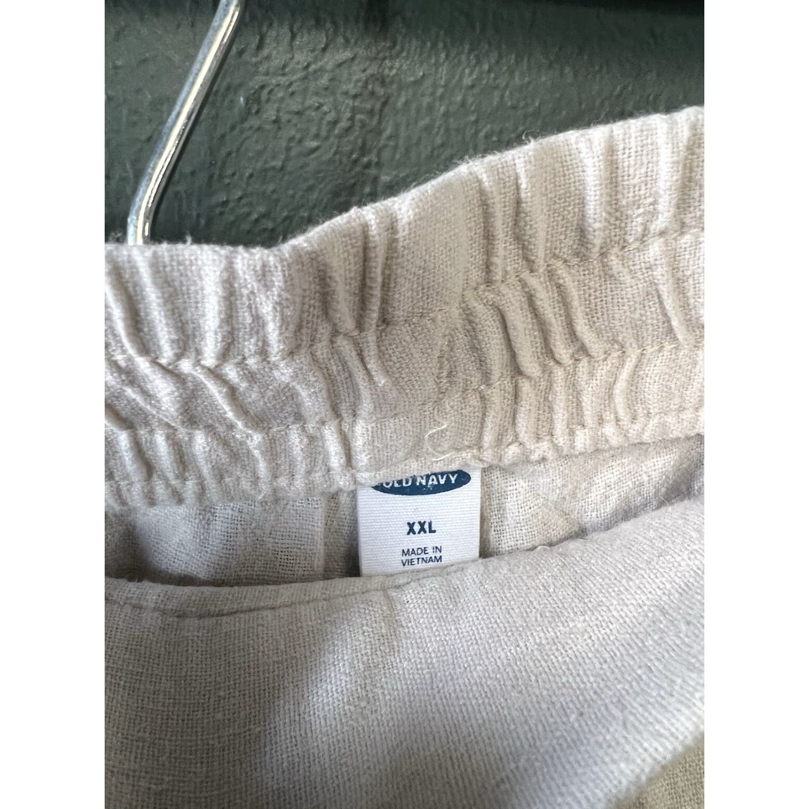 Old Navy Old Navy Womens Ivory Linen Cropped Pants 2XL - Cropped Linen Pants Size 2XL Ivory Womens Pants Size 40" / US 18 - 3 Thumbnail