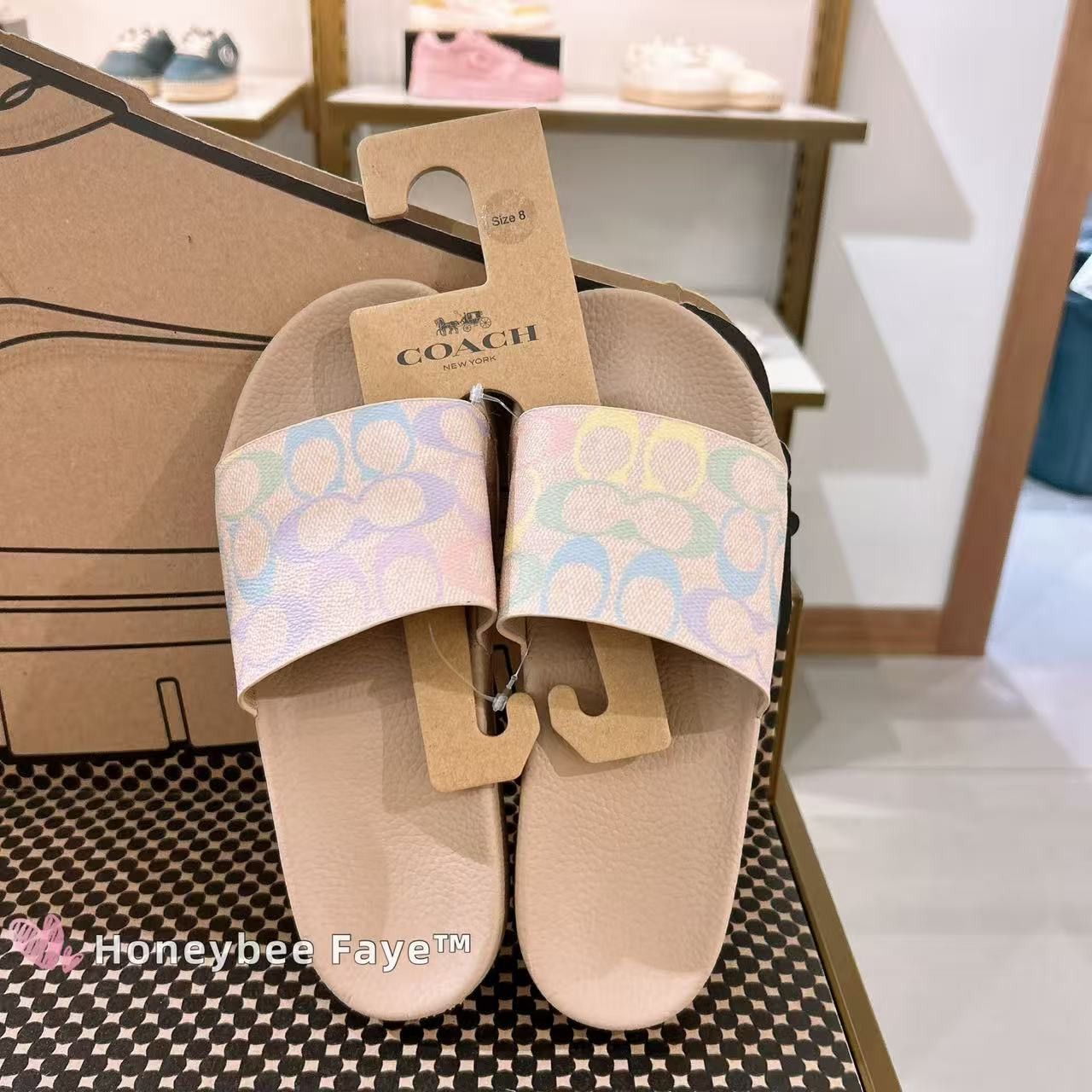 Coach Udele Sport Slide In Signature Canvas CCO03 Size US 7 / IT 37 - 2 Thumbnail