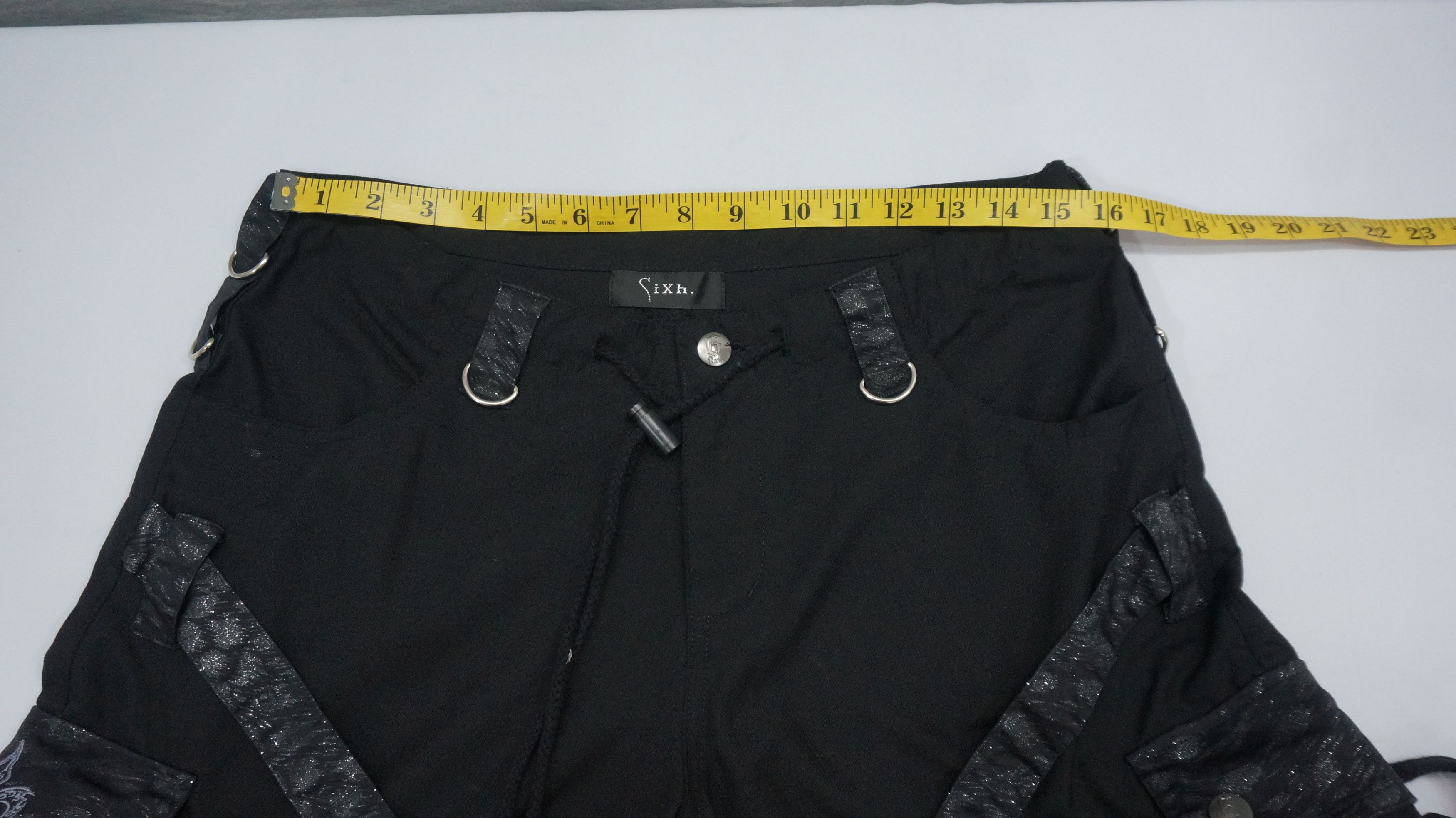 Japanese Brand HolyFlare 🔥 SIXH JAPAN Bondage Wide Flare Cargo Pants Size US 31 - 9 Thumbnail