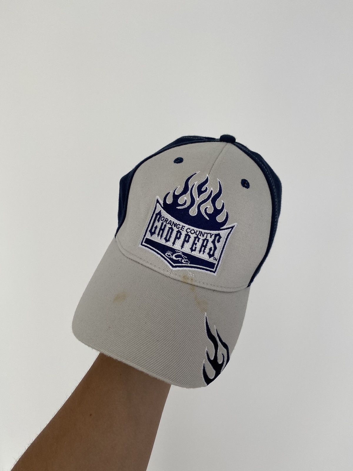 Vintage × West Coast Choppers Vintage Y2K West Coast Choppers Brown Skull Cap Size ONE SIZE - 1 Thumbnail