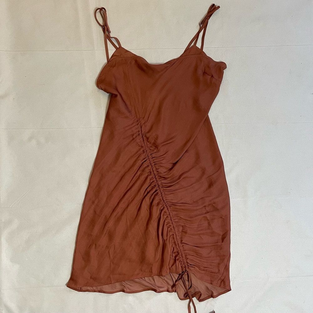 Free People NWT New Free People Be My Ruched Wind Blush Slip Dress Size Size L / US 10 / IT 46 - 8 Thumbnail