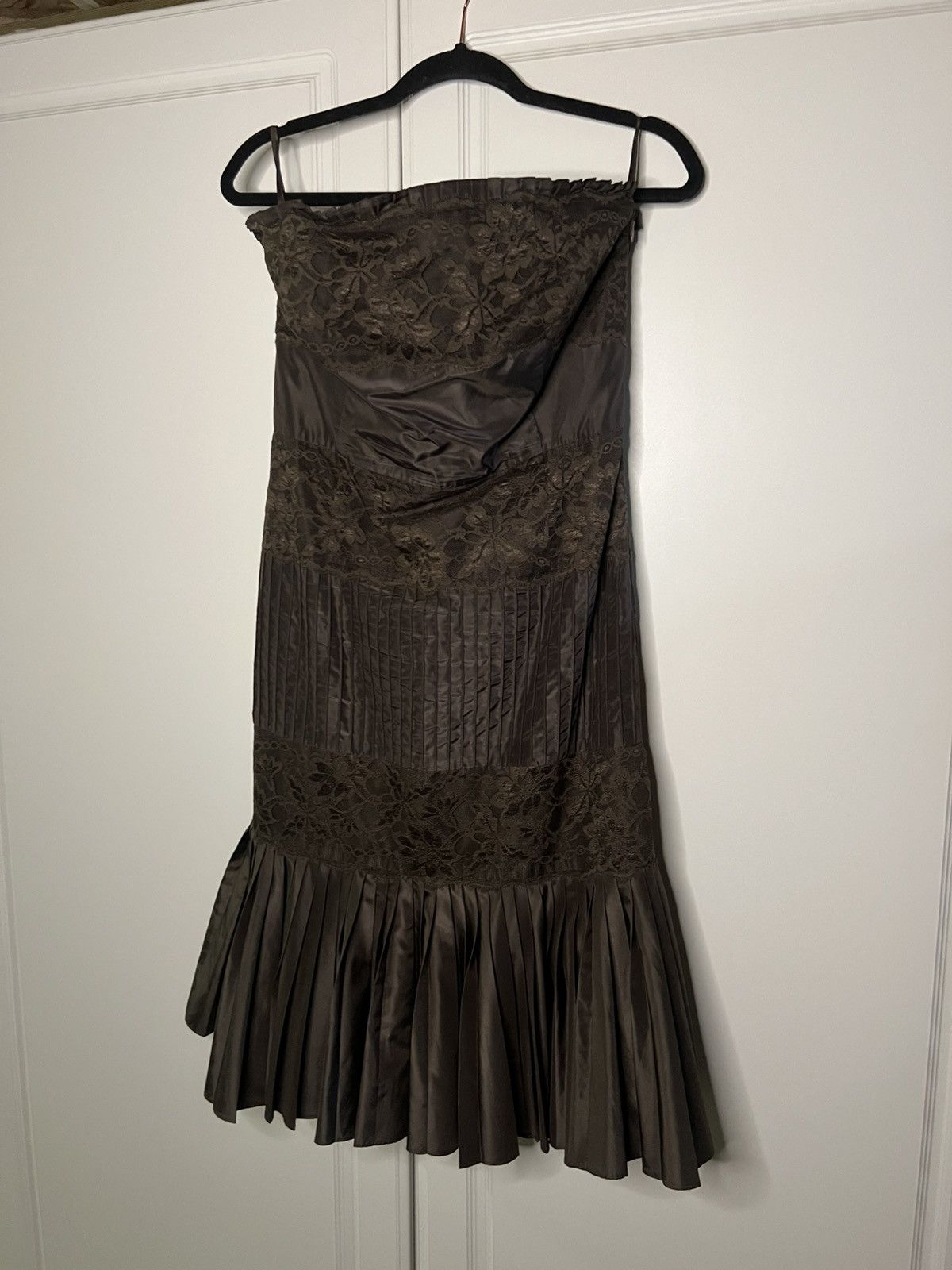 Banana Republic × Vintage Y2K Banana Republic Silk Blend Western Formal Dress Size M / US 6-8 / IT 42-44 - 16 Thumbnail