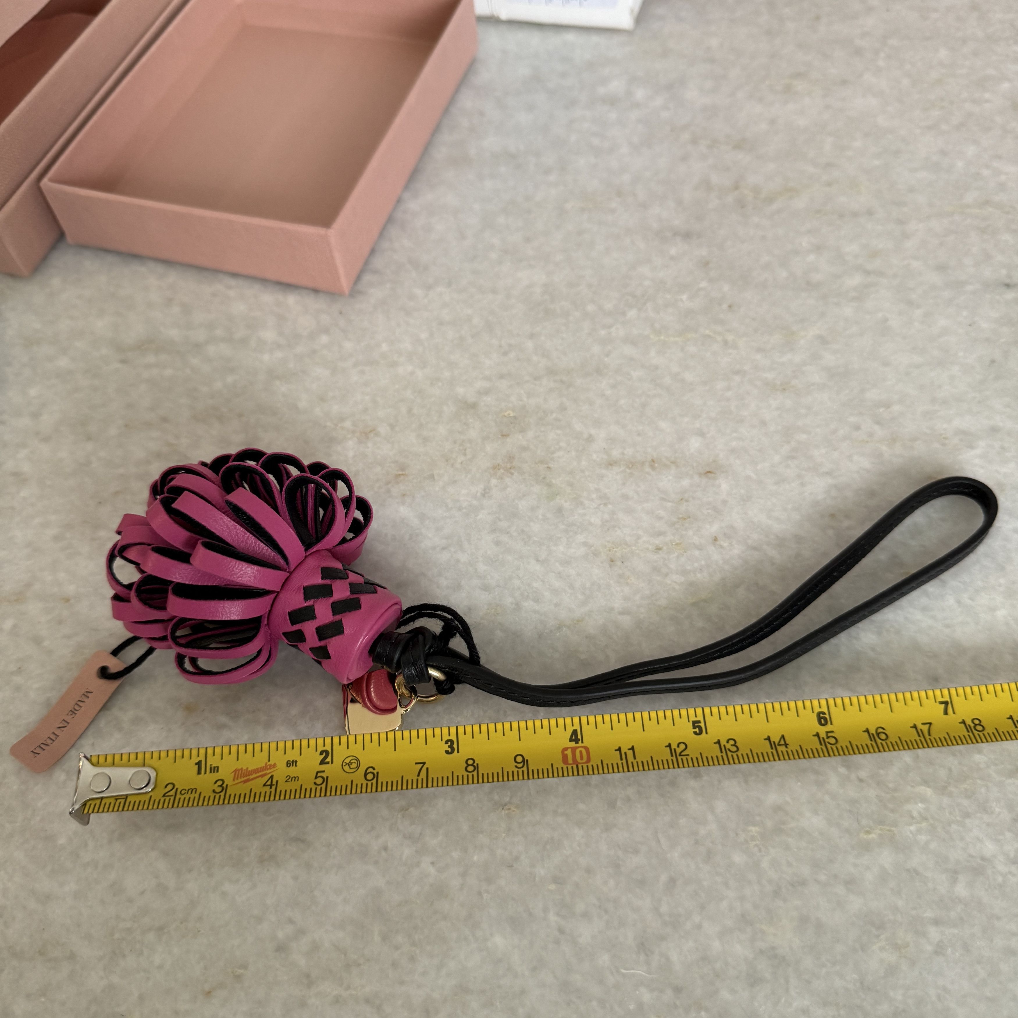 Miu Miu Miu Miu Bag Charm 5TL540 Fuschia Pink Leather Trick Size ONE SIZE - 9 Thumbnail