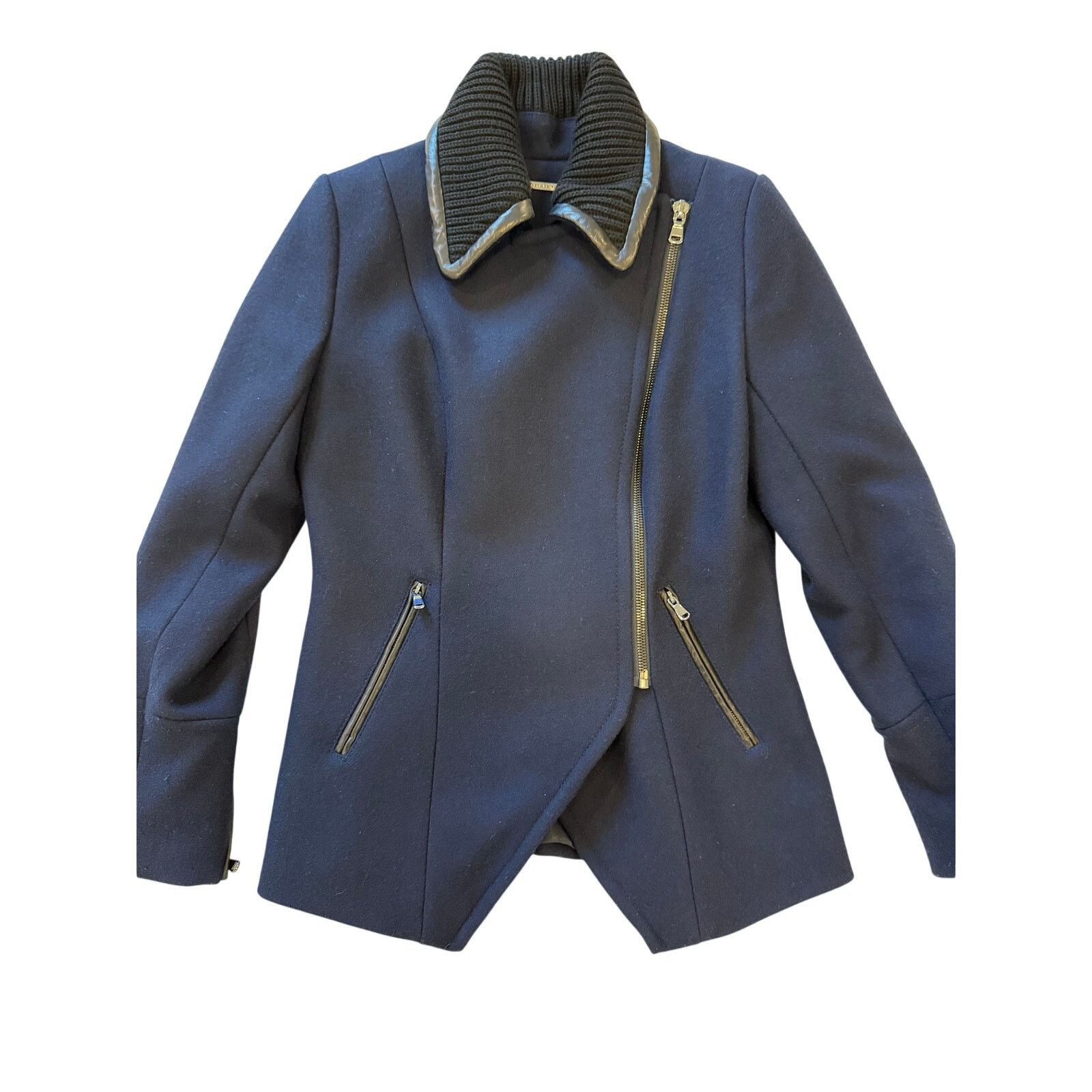 Trina Turk Trina Turk Coat - Wool Coat - Navy - Size 6 Size M / US 6-8 / IT 42-44 - 1 Thumbnail