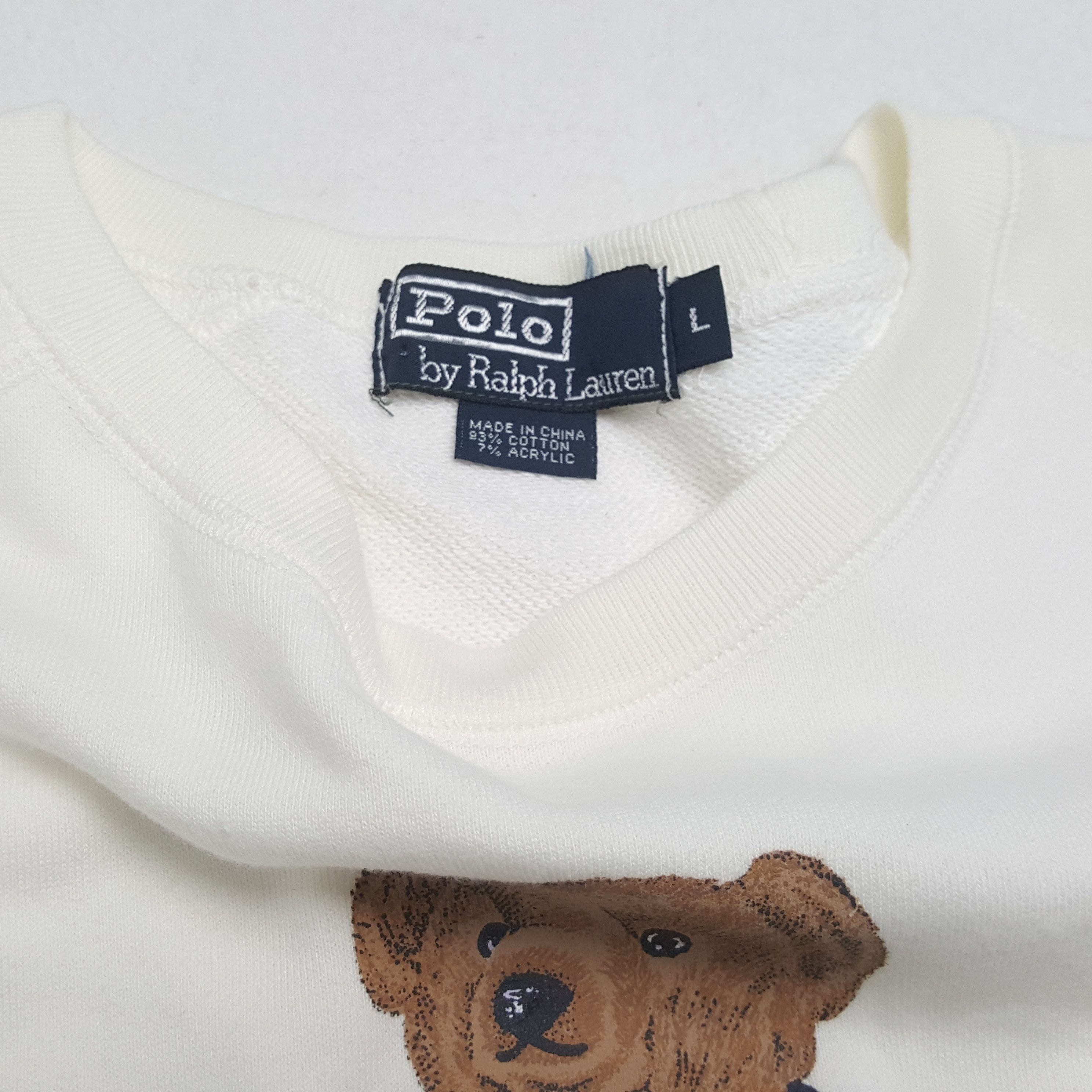 Polo Ralph Lauren × Vintage POLO BEAR by RALPH LAUREN Fashion Brand Style Sweatshirt Size US L / EU 52-54 / 3 - 9 Thumbnail